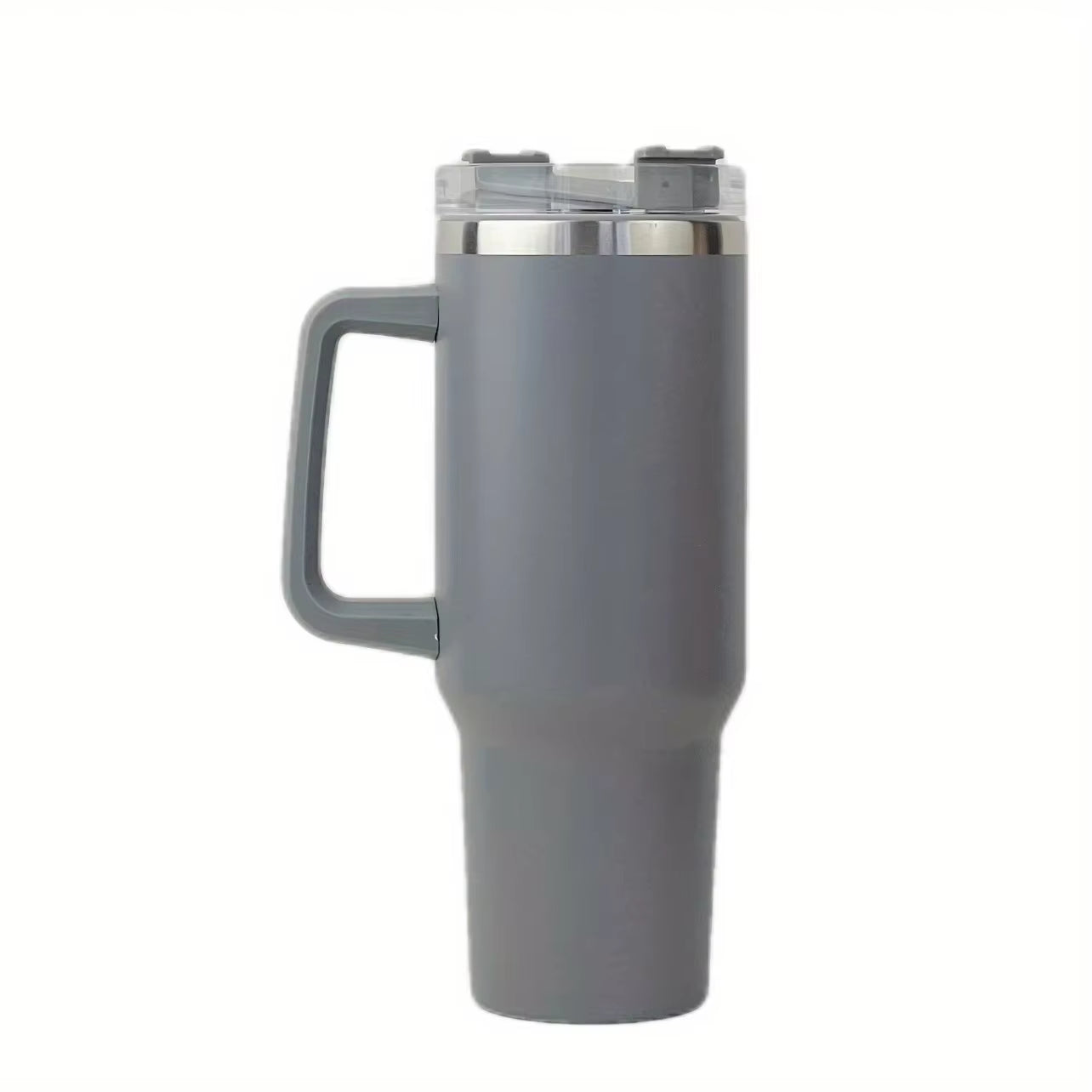 Stainless Steel Vacuum Tumbler 40oz – Travel Coffee Mug with Handle, Insulated Water Bottle & Outdoor Cup