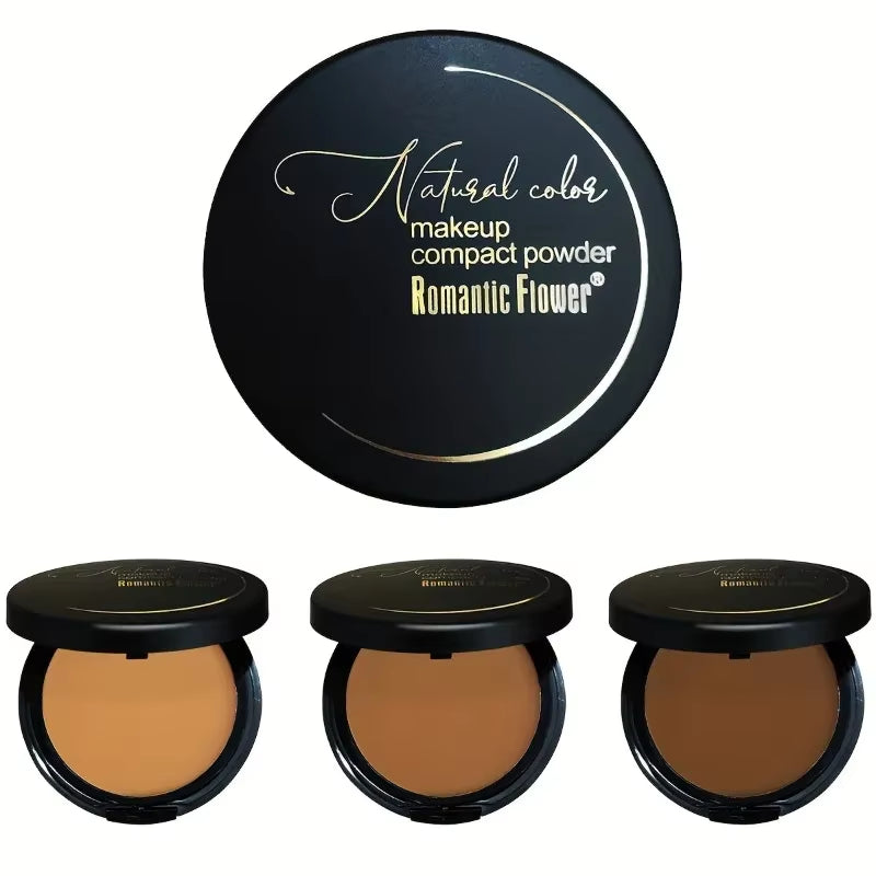 Sweat-Resistant Contouring Powder Palette: Matte Buildable Coverage for All Skin Tones, Perfect for Highlighting and Shading
