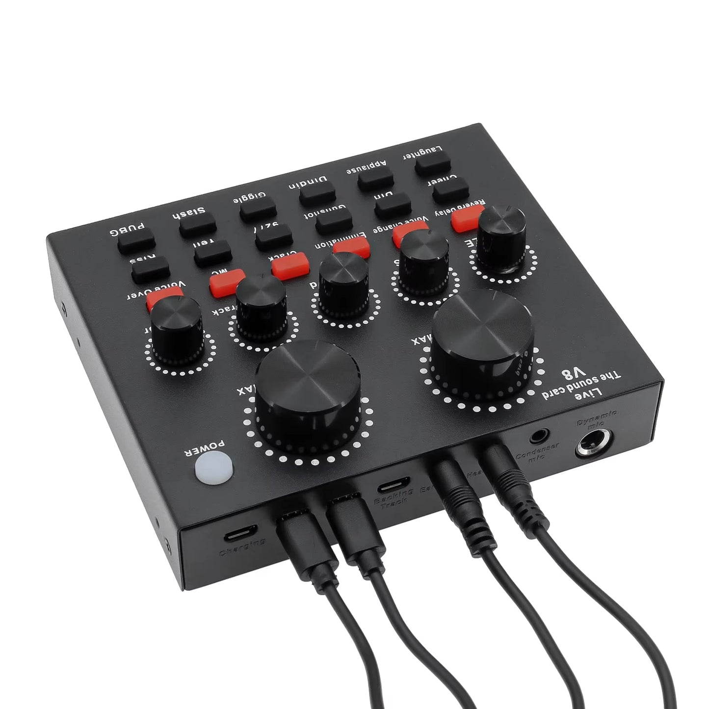 V8 Sound Card: Voice Change and Live Streaming Karaoke Headset