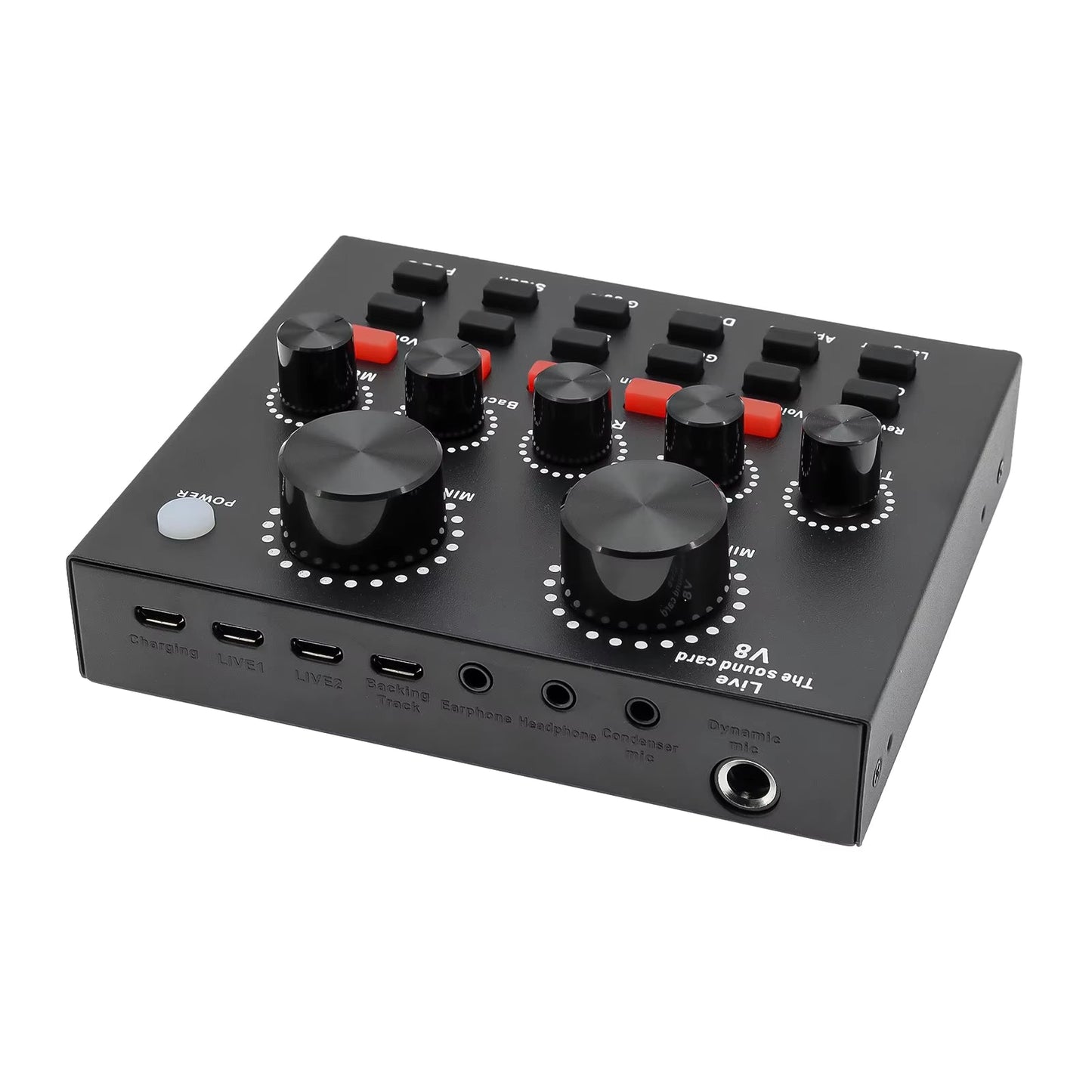 V8 Sound Card: Voice Change and Live Streaming Karaoke Headset