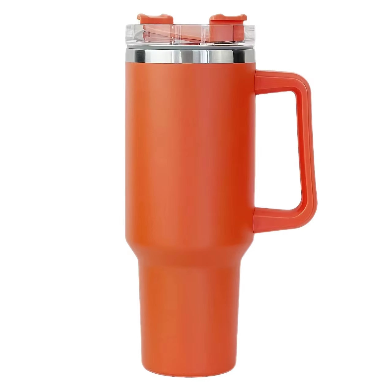 Stainless Steel Vacuum Tumbler 40oz – Travel Coffee Mug with Handle, Insulated Water Bottle & Outdoor Cup