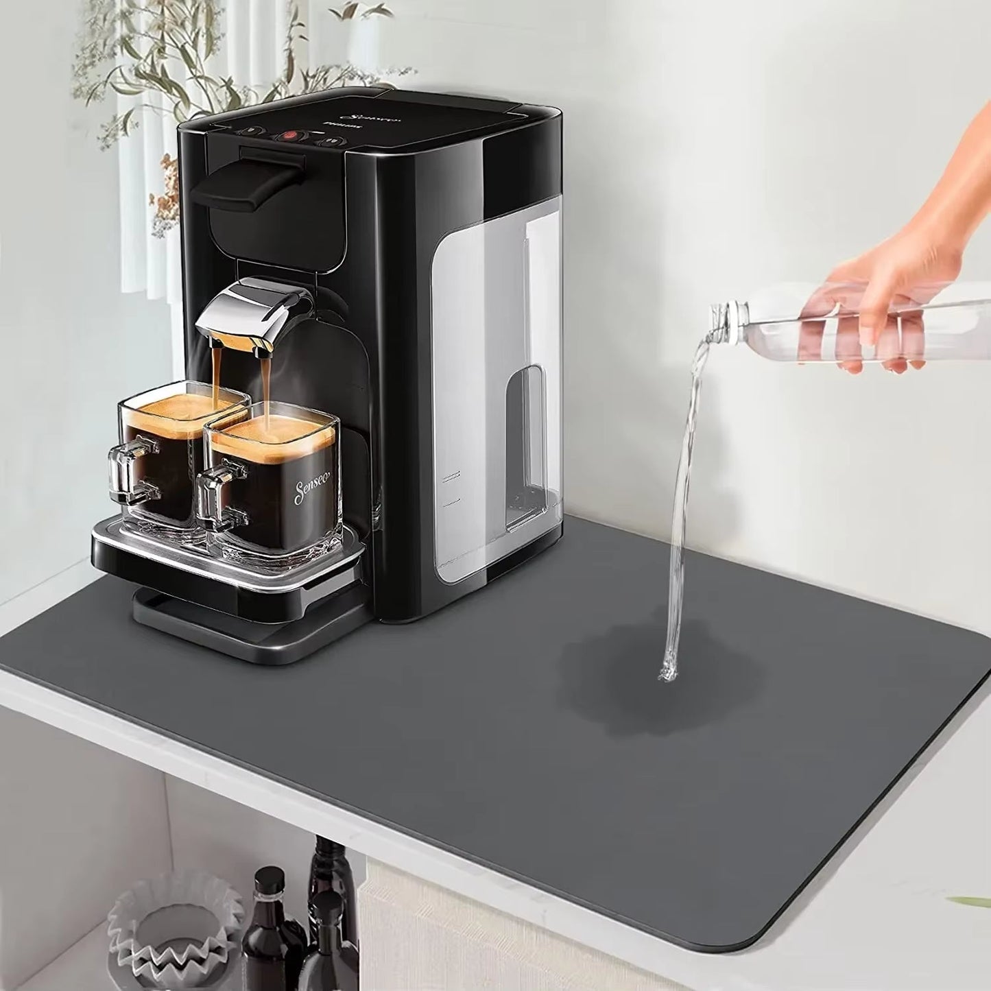 Diatomite Bar Placemat: Quick-Drying, Absorbent, and Non-Slip Dish Drainer Mat for Kitchen Counter