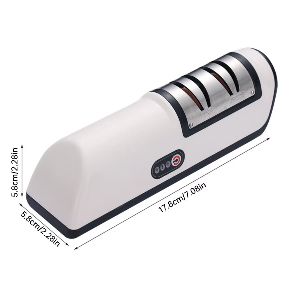 Rechargeable Electric Knife Sharpener: Automatic, Adjustable, and Quick Sharpening for Knives and Scissors