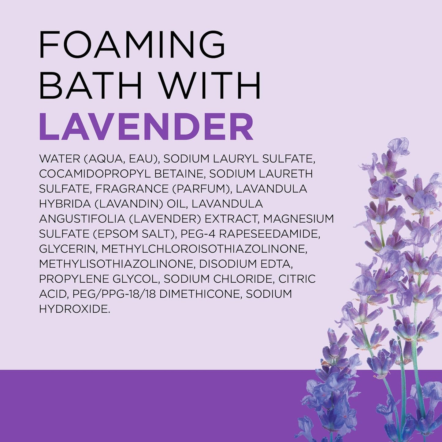 Dr Teal’s Foaming Bath with Pure Epsom Salt – Soothe & Sleep Lavender Bubble Bath Soak, Relaxing Aromatherapy Bath for Stress Relief & Better Sleep, 34 fl oz (Pack of 2)