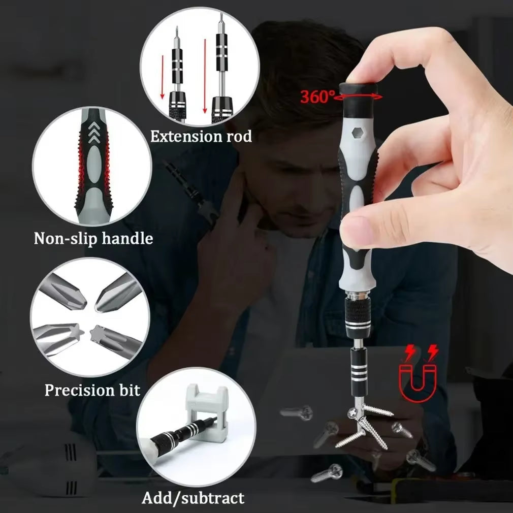 Electronics Screwdriver Set: 115-in-1 Precision Magnetic Repair Tools