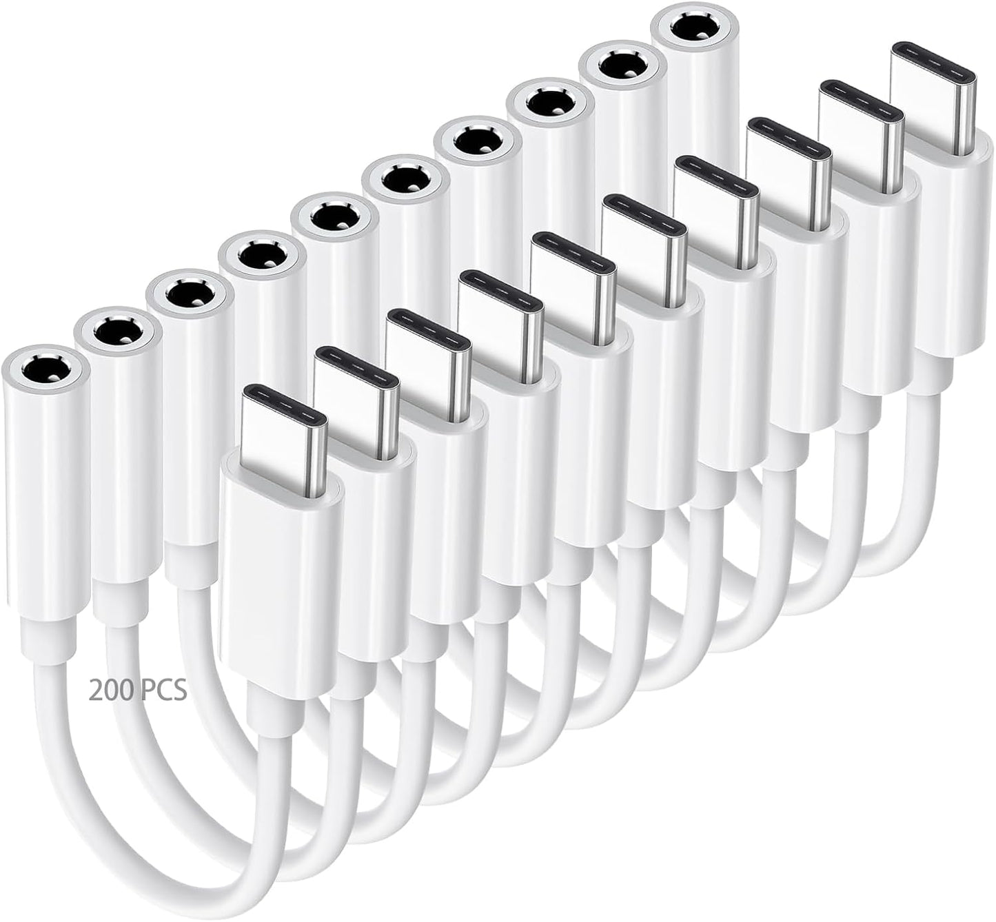 Htrenc USB-C to 3.5mm Headphone Jack Adapter, Type-C Aux Audio Dongle Cable for iPhone 17/16/16 Pro/15/15 Pro/Pro Max/Plus, iPad, Samsung Galaxy S23/S22/S21, MacBook (2-Pack)