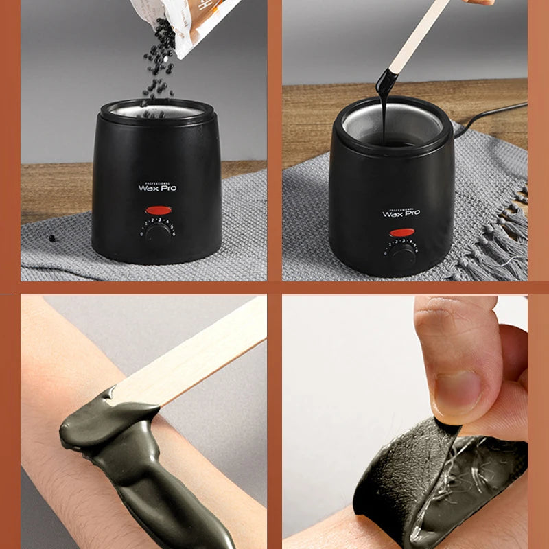 Wax Heater Machine for Hair Removal: Wax Beans Warmer and Depilatory Wax-Melting Pot