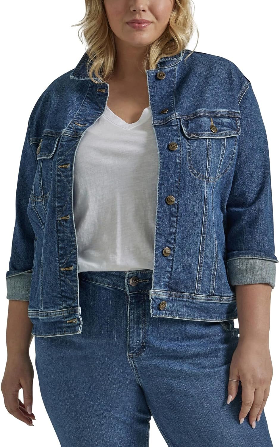 Lee Women’s Legendary Rider Denim Jacket – Classic Western-Inspired Style, Durable Denim