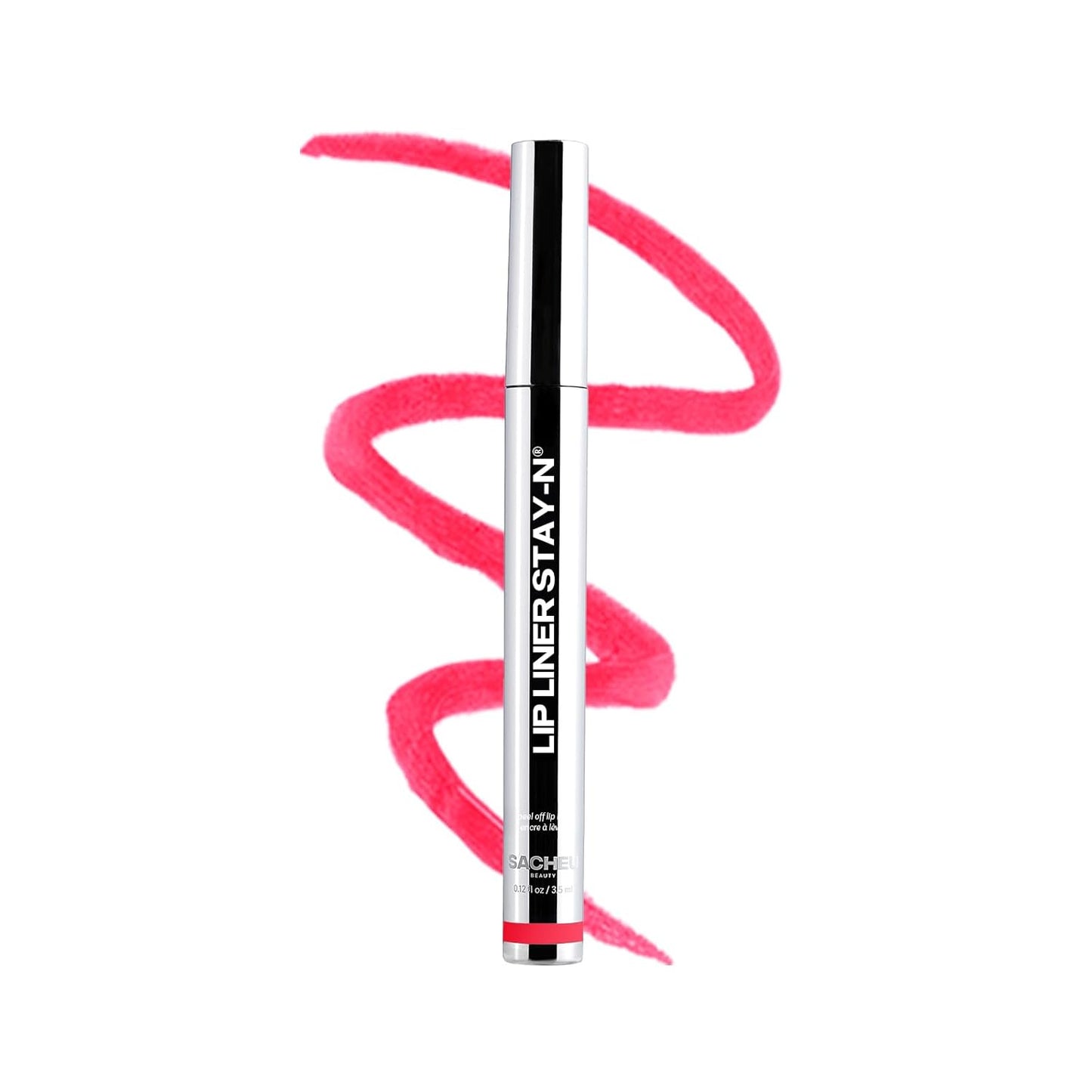 Sacheu STAY-N Peel-Off Lip Liner Stain – Long-Lasting Waterproof Matte Lip Tint with Hyaluronic Acid & Vitamin E, Transfer-Proof, Vegan & Cruelty-Free (P-Inked)