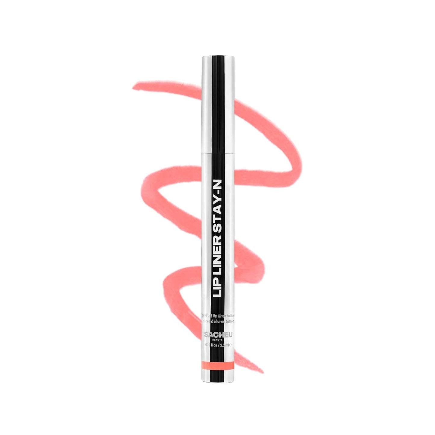 Sacheu STAY-N Peel-Off Lip Liner Stain – Long-Lasting Waterproof Matte Lip Tint with Hyaluronic Acid & Vitamin E, Transfer-Proof, Vegan & Cruelty-Free (P-Inked)