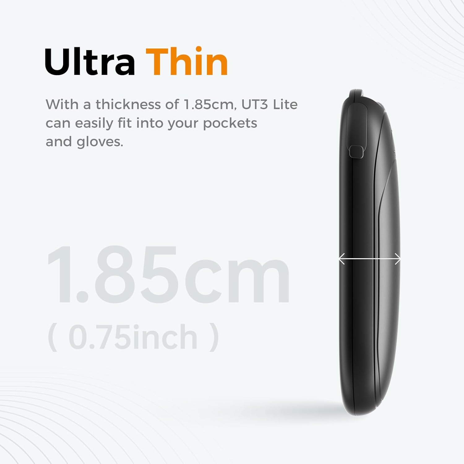 Stay Warm Anywhere with OCOOPA UT3 Lite Magnetic Hand Warmers - Rechargeable 2 Pack, Smart Heating, and Portable Design for Outdoor Adventures and Winter Gifting