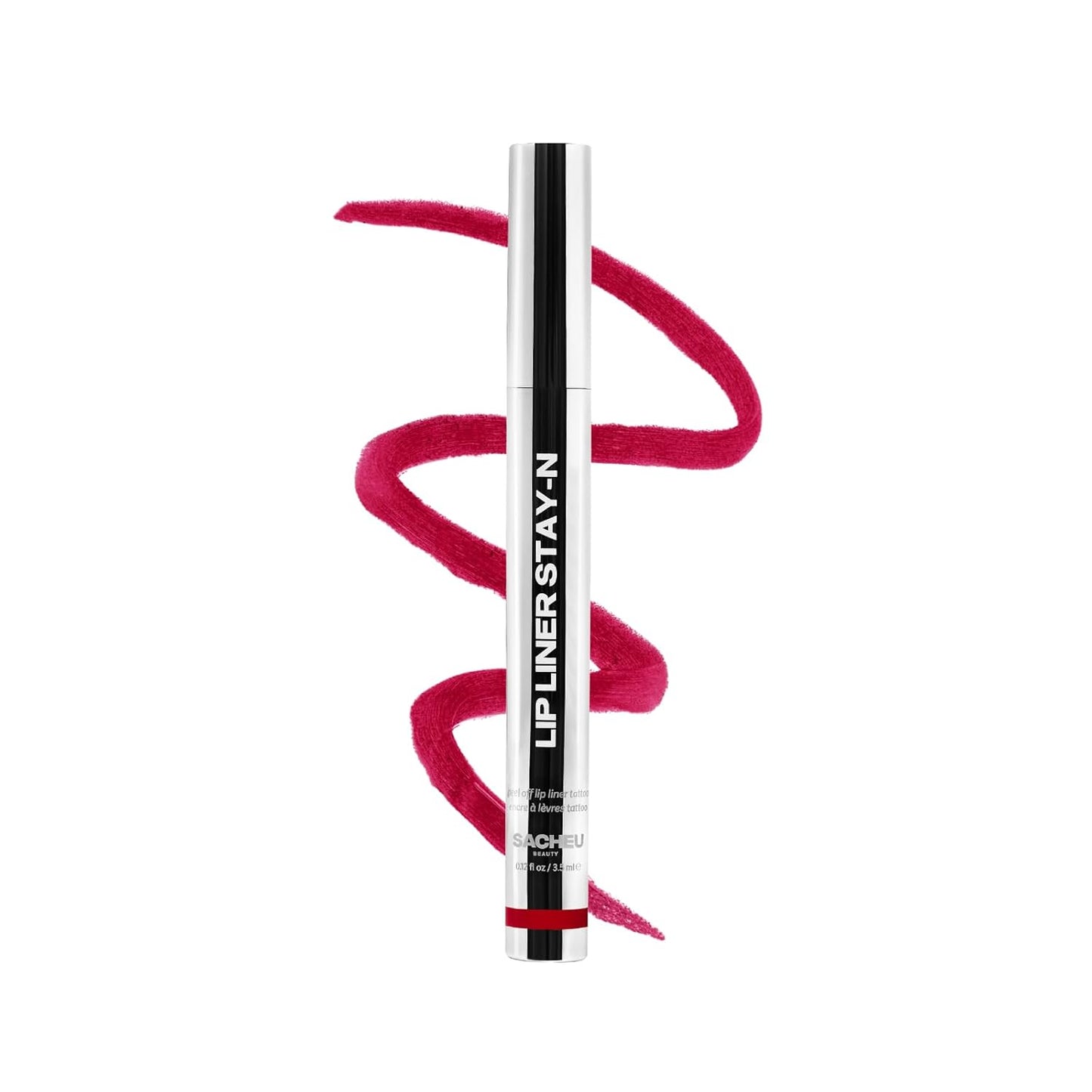 Sacheu STAY-N Peel-Off Lip Liner Stain – Long-Lasting Waterproof Matte Lip Tint with Hyaluronic Acid & Vitamin E, Transfer-Proof, Vegan & Cruelty-Free (P-Inked)