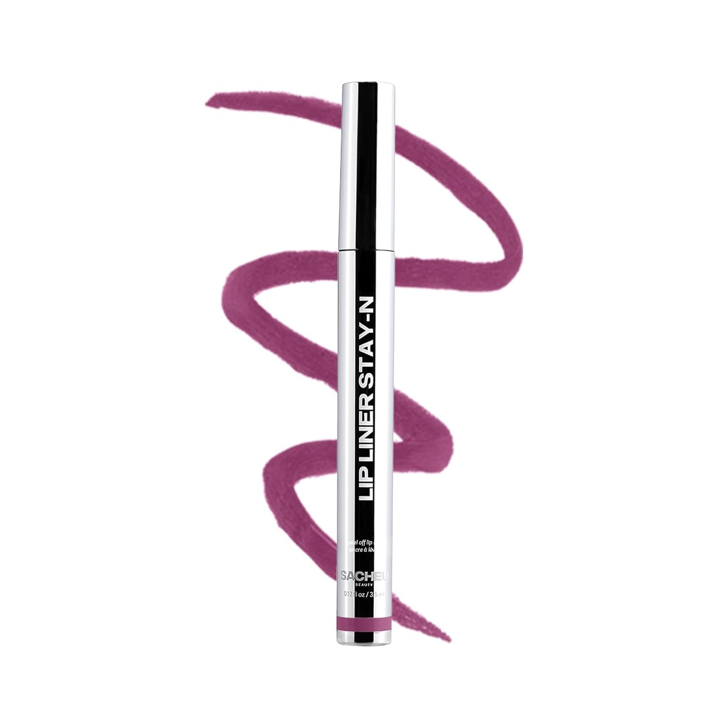 Sacheu STAY-N Peel-Off Lip Liner Stain – Long-Lasting Waterproof Matte Lip Tint with Hyaluronic Acid & Vitamin E, Transfer-Proof, Vegan & Cruelty-Free (P-Inked)
