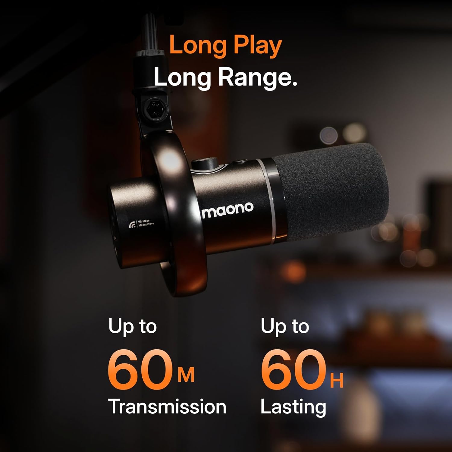 MAONO PD200W Hybrid Podcast Microphone – Dynamic XLR/USB Mic for PC with Noise Cancellation, Desktop Stand & Software