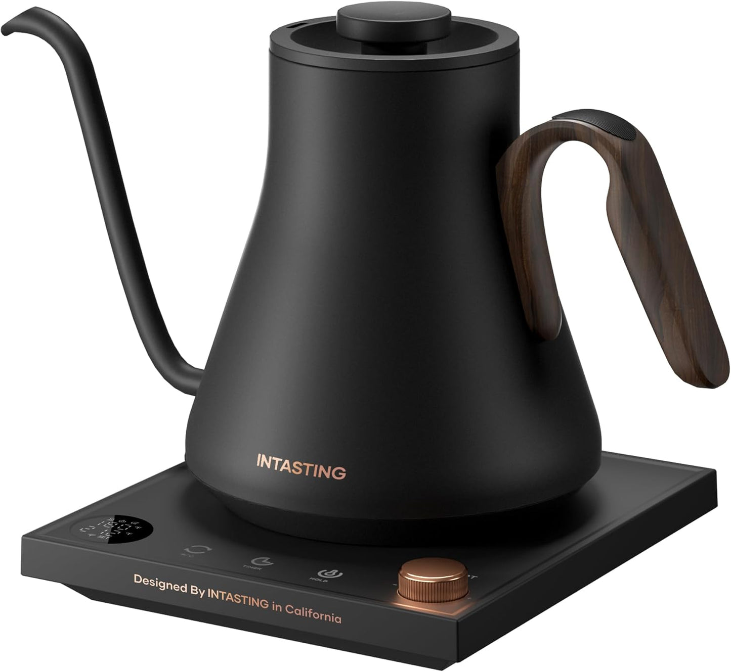INTASTING Electric Gooseneck Kettle, ±1℉ Precise Temperature Control, Stainless Steel Interior, Fast Heating for Pour Over Coffee, Tea & Boiling Water