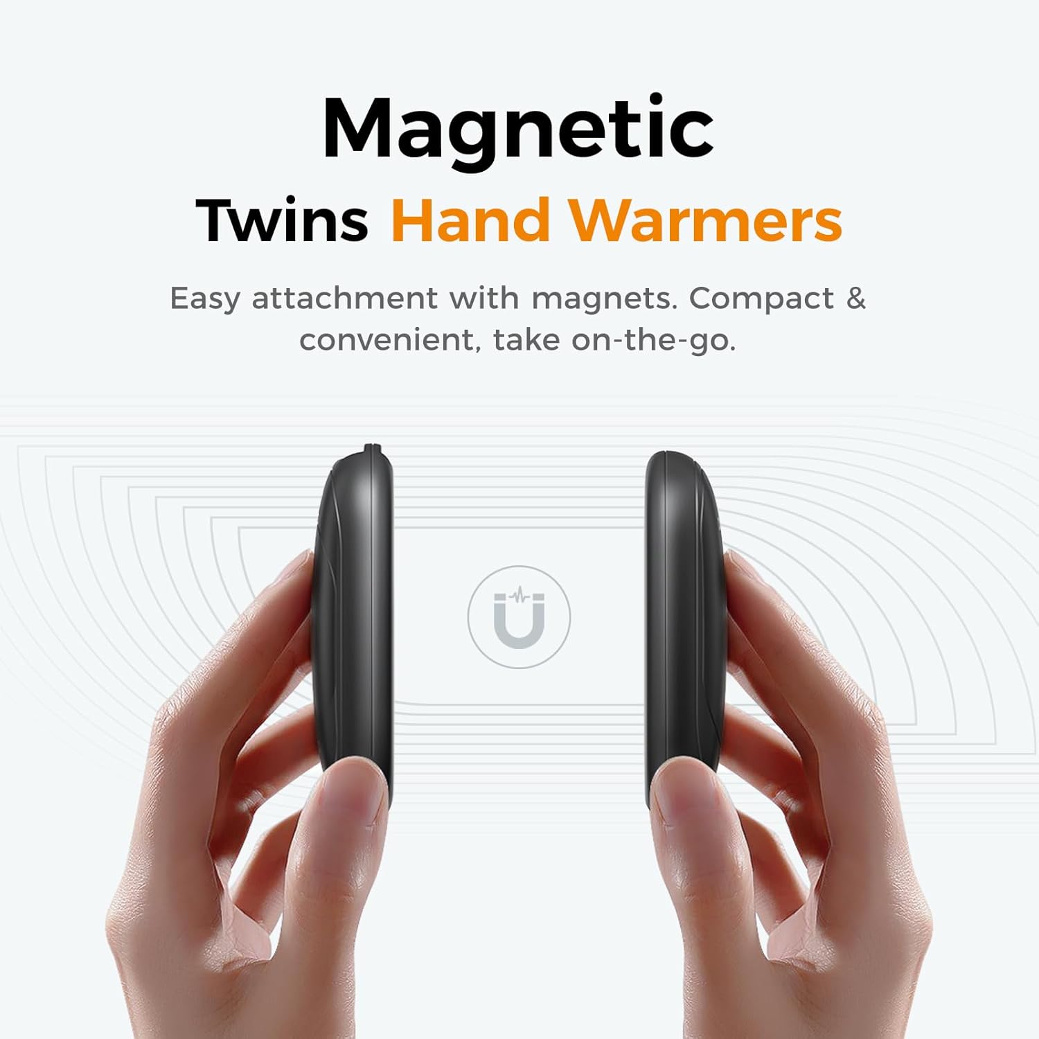Stay Warm Anywhere with OCOOPA UT3 Lite Magnetic Hand Warmers - Rechargeable 2 Pack, Smart Heating, and Portable Design for Outdoor Adventures and Winter Gifting