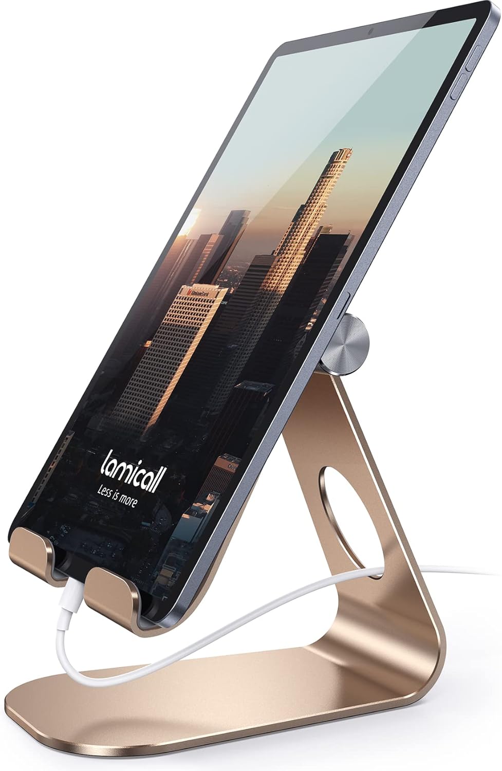 Lamicall Adjustable Tablet Stand - Versatile Desktop Holder for 4-13" Tablets, iPad Pro, Kindle, iPhone 17 Pro Max & Nintendo Switch