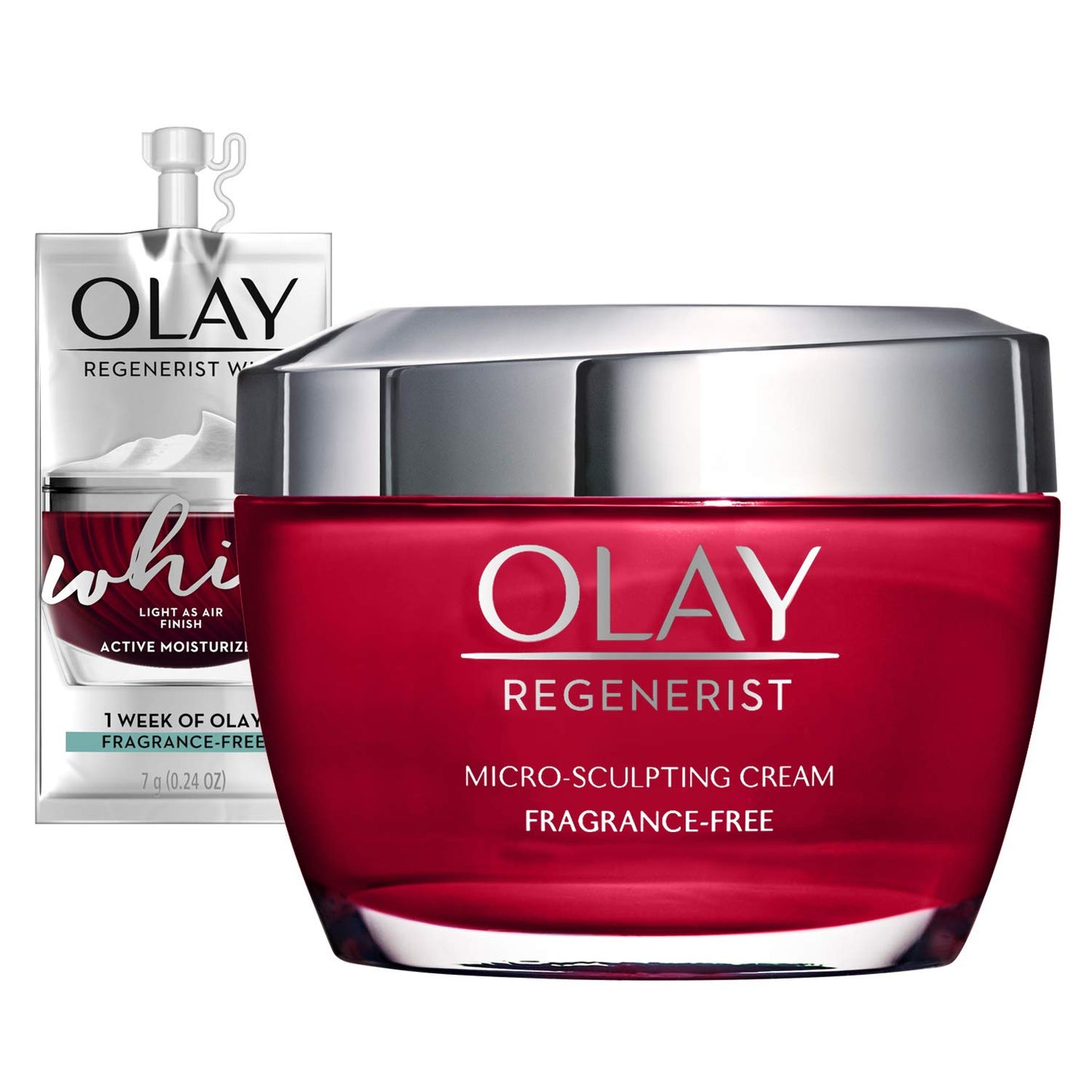 Olay Regenerist Micro-Sculpting Cream – Triple Collagen Anti-Aging Face Moisturizer with Peptides, Hyaluronic Acid & Niacinamide, Fragrance-Free