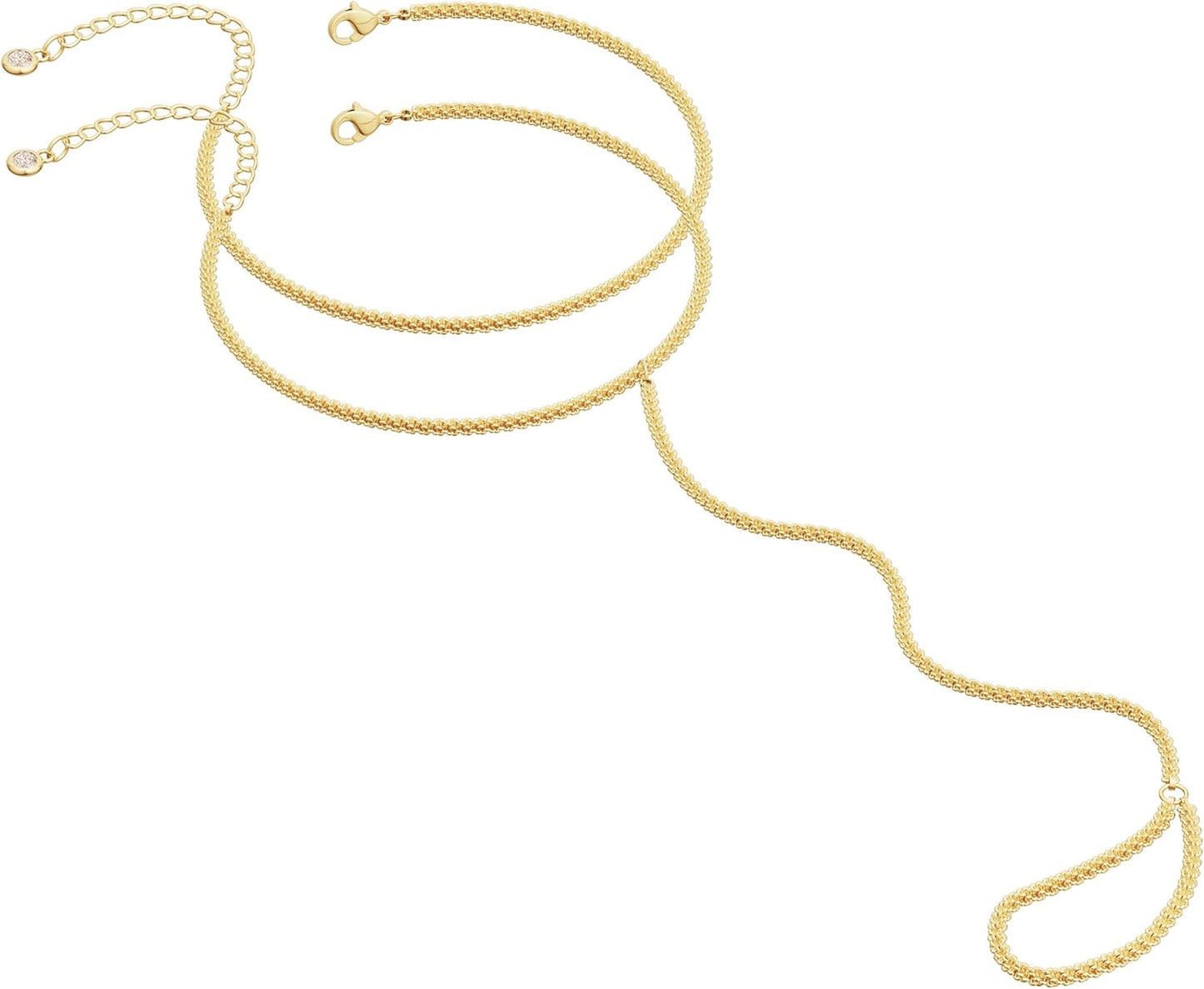 MBW Gold Bracelets for Women – 14K Gold Plated Stackable Beaded & Paperclip Chain Bracelet Set, Trendy Waterproof Fashion Jewelry