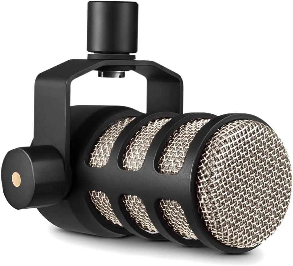 RØDE PodMic Cardioid Dynamic Broadcast Microphone - Integrated Swing Mount, Pro Mic for Podcasting, Streaming, Gaming & Voice Recording