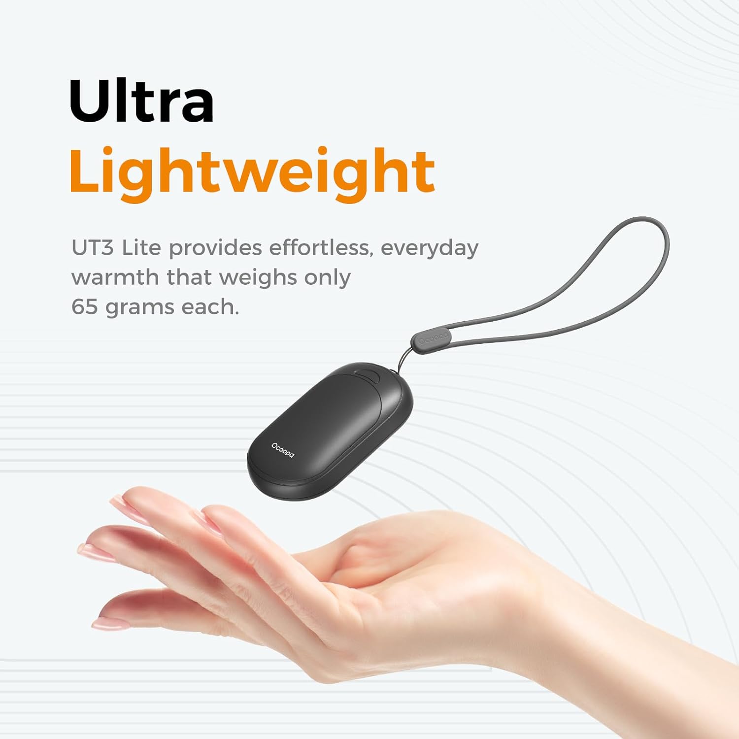 Stay Warm Anywhere with OCOOPA UT3 Lite Magnetic Hand Warmers - Rechargeable 2 Pack, Smart Heating, and Portable Design for Outdoor Adventures and Winter Gifting