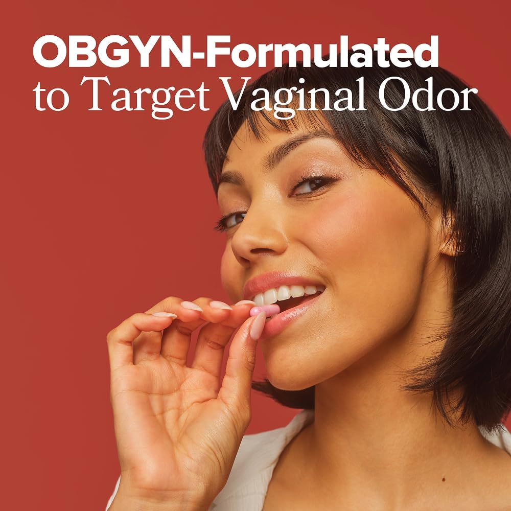 O Positiv URO Vaginal Probiotics for Women – pH Balance Supplement with Prebiotics & Lactobacillus – Supports Healthy Vaginal Flora & Odor – 60 Capsules