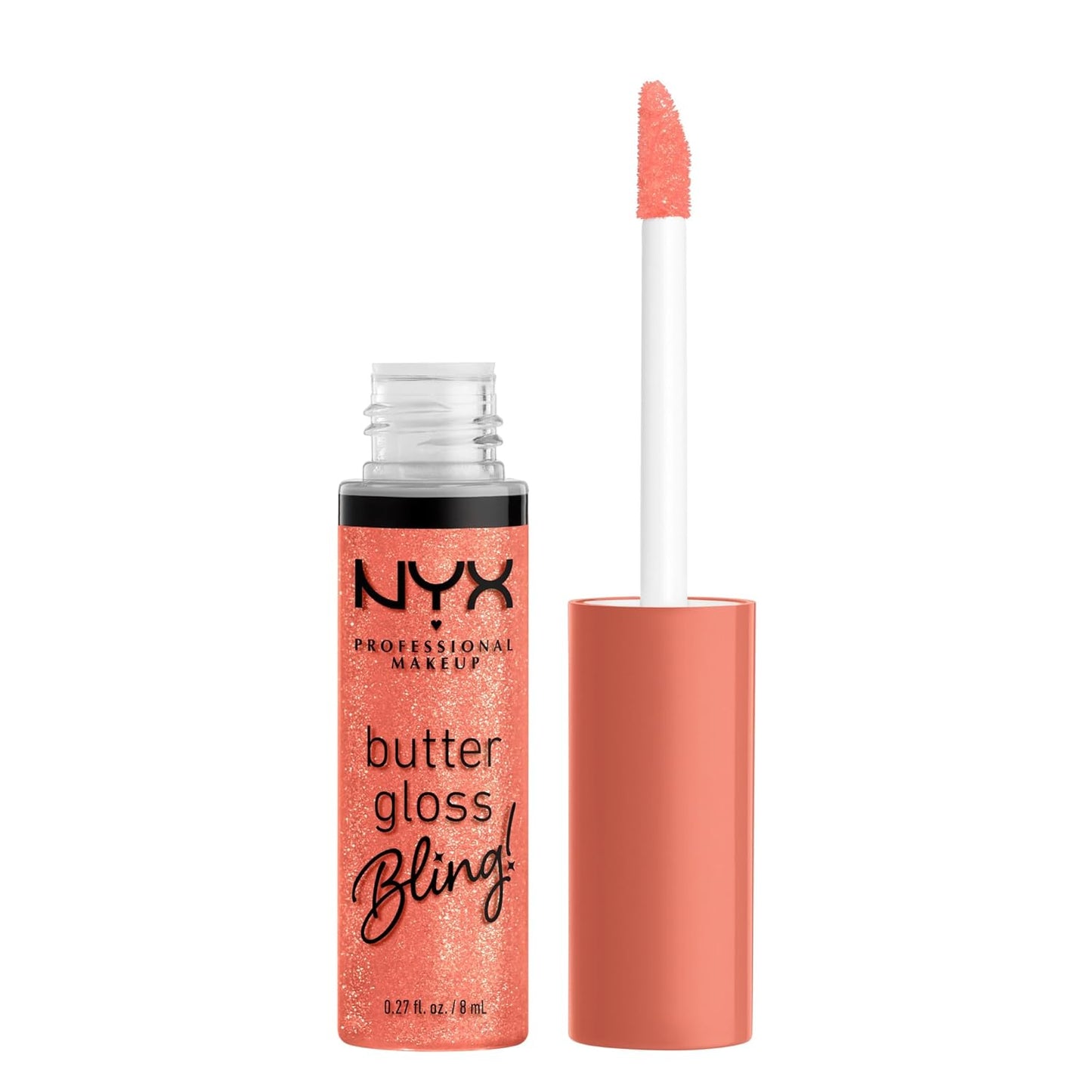NYX Professional Makeup Butter Gloss Bling – Shiny Non-Sticky Vegan Lip Gloss Makeup, Bring the Bling