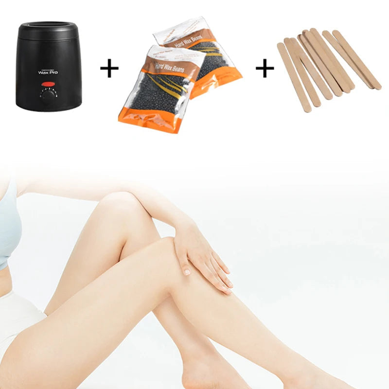 Wax Heater Machine for Hair Removal: Wax Beans Warmer and Depilatory Wax-Melting Pot