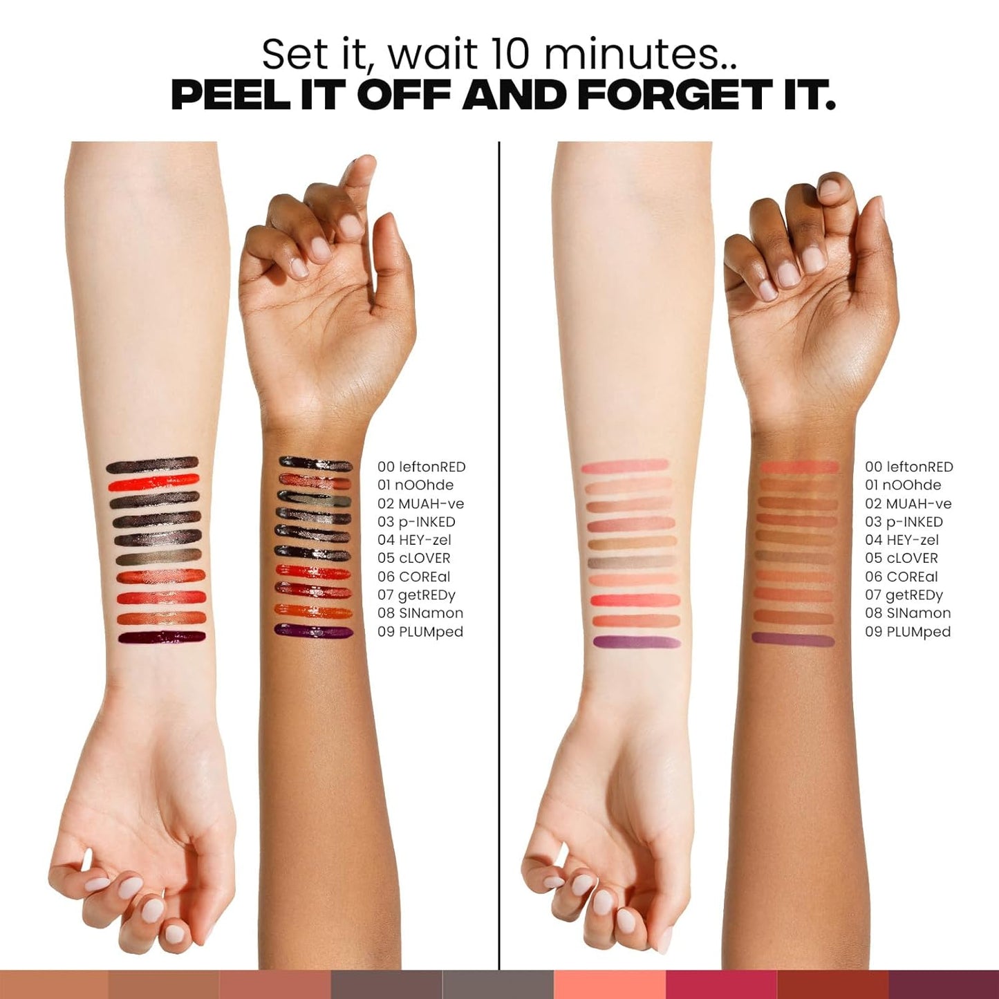Sacheu STAY-N Peel-Off Lip Liner Stain – Long-Lasting Waterproof Matte Lip Tint with Hyaluronic Acid & Vitamin E, Transfer-Proof, Vegan & Cruelty-Free (P-Inked)