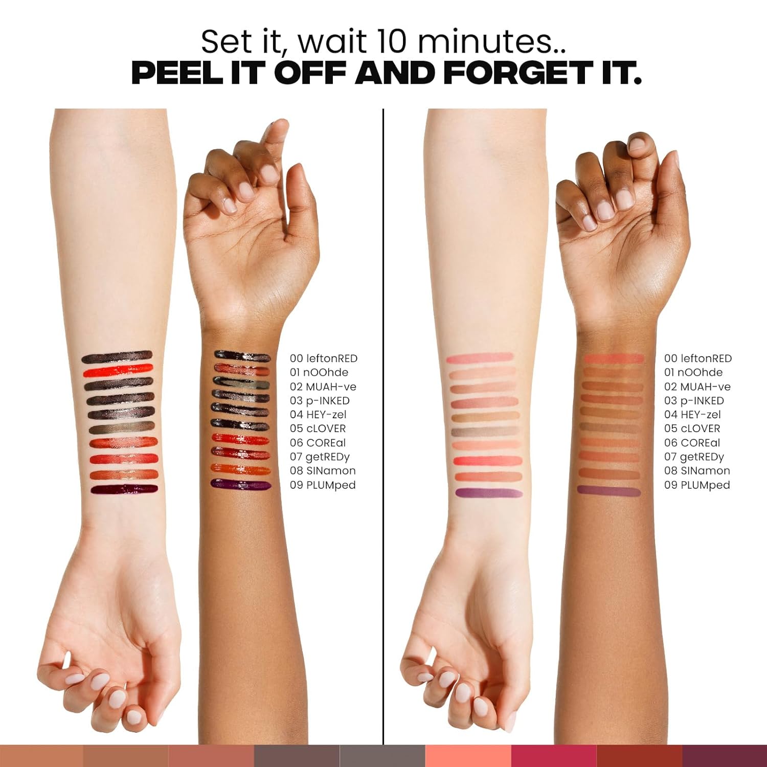 Sacheu STAY-N Peel-Off Lip Liner Stain – Long-Lasting Waterproof Matte Lip Tint with Hyaluronic Acid & Vitamin E, Transfer-Proof, Vegan & Cruelty-Free (P-Inked)