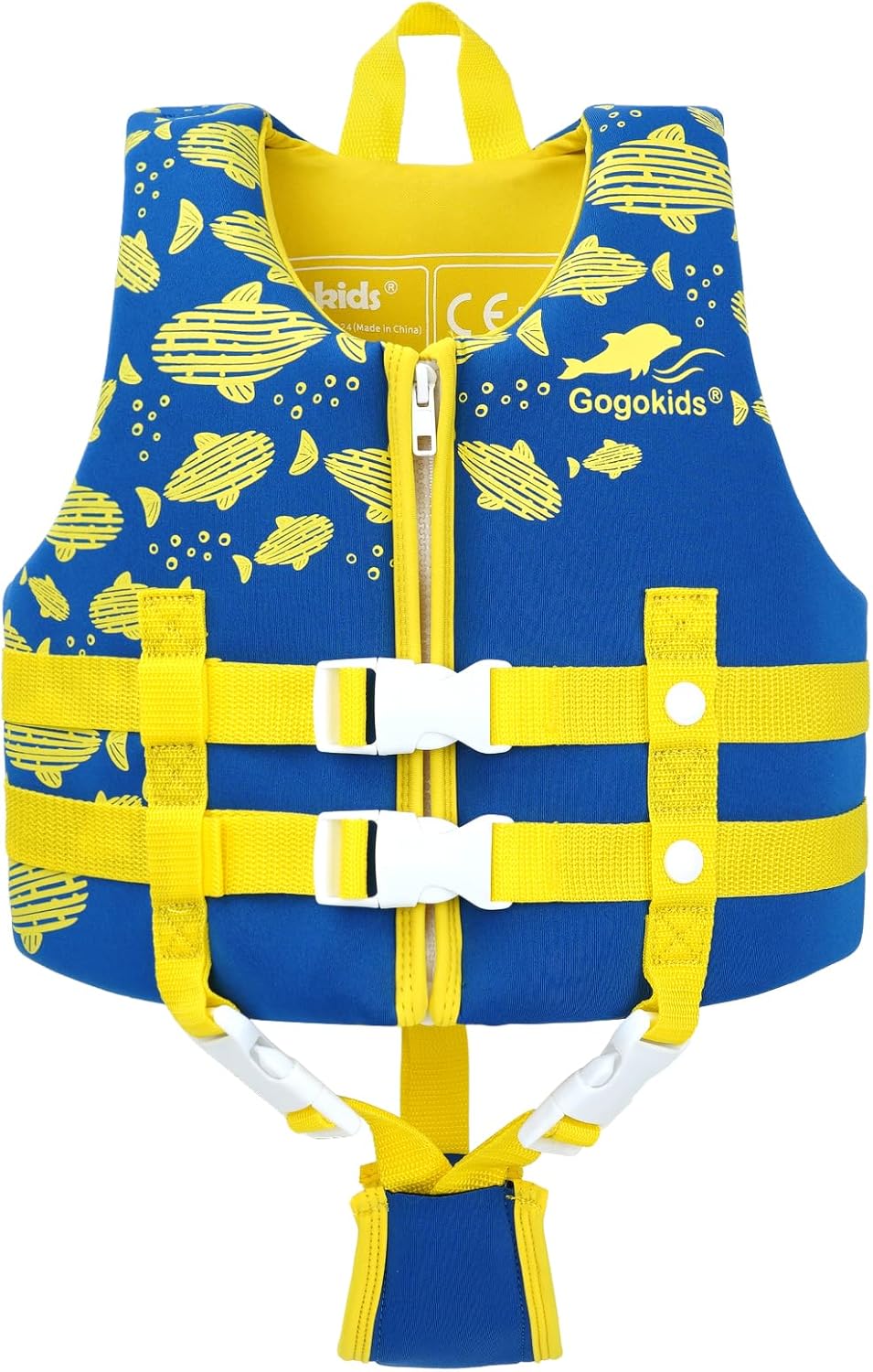Gogokids Toddler Swim Vest for Kids, Adjustable Floaties Buoyancy Jacket for Boys & Girls, Safe Pool & Beach Swim Aid, Ages 2–8 Years (22–60 lbs)