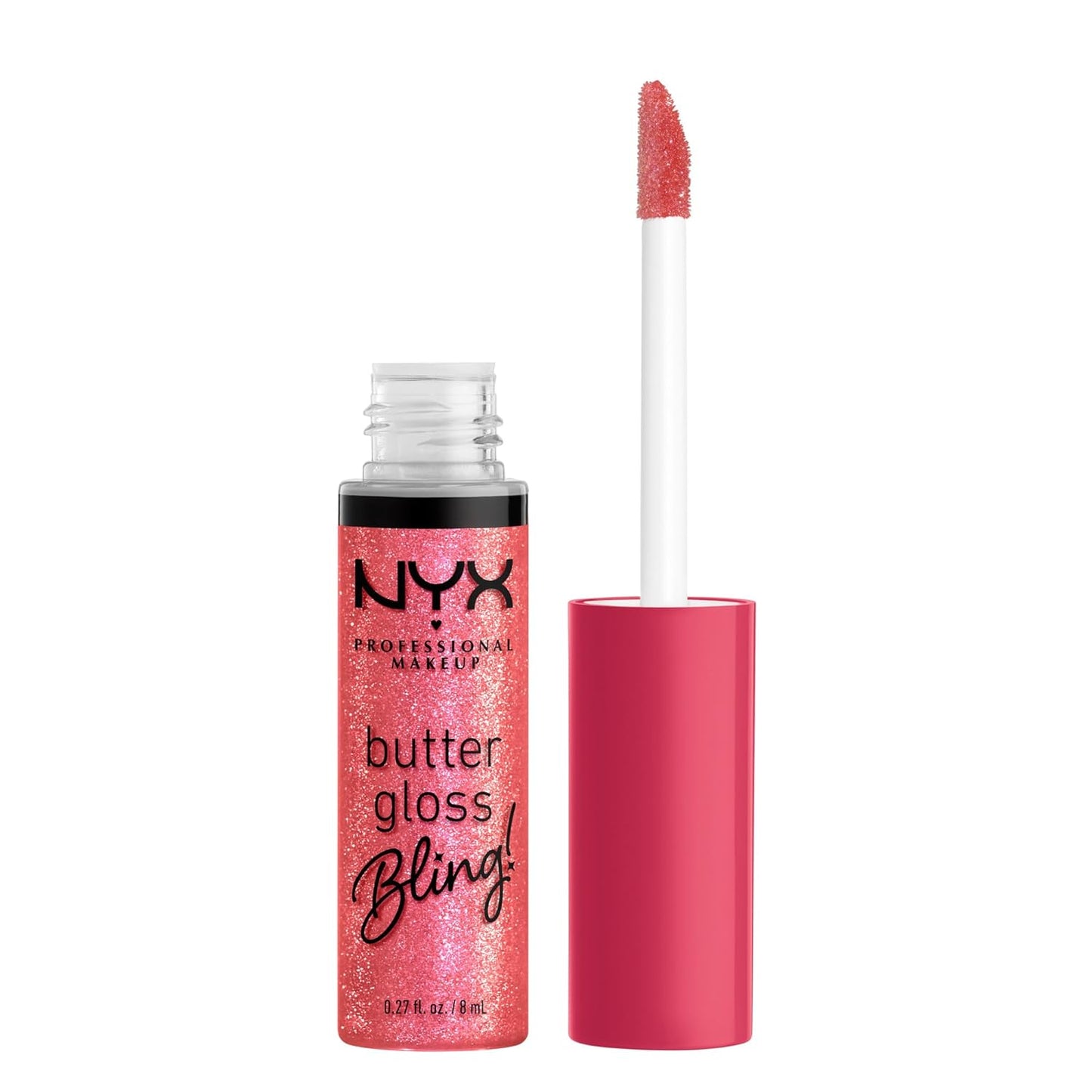 NYX Professional Makeup Butter Gloss Bling – Shiny Non-Sticky Vegan Lip Gloss Makeup, Bring the Bling