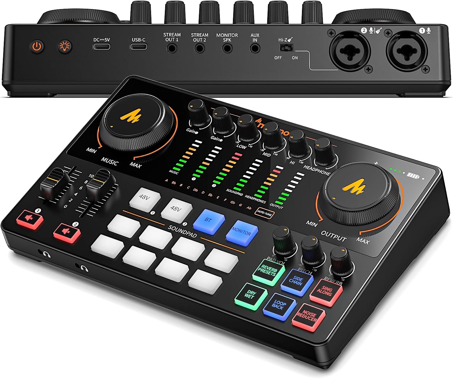 MAONO Podcast Equipment Bundle – Maonocaster E2 Gen2 Audio Interface Mixer with Dual XLR Input for Streaming & Recording