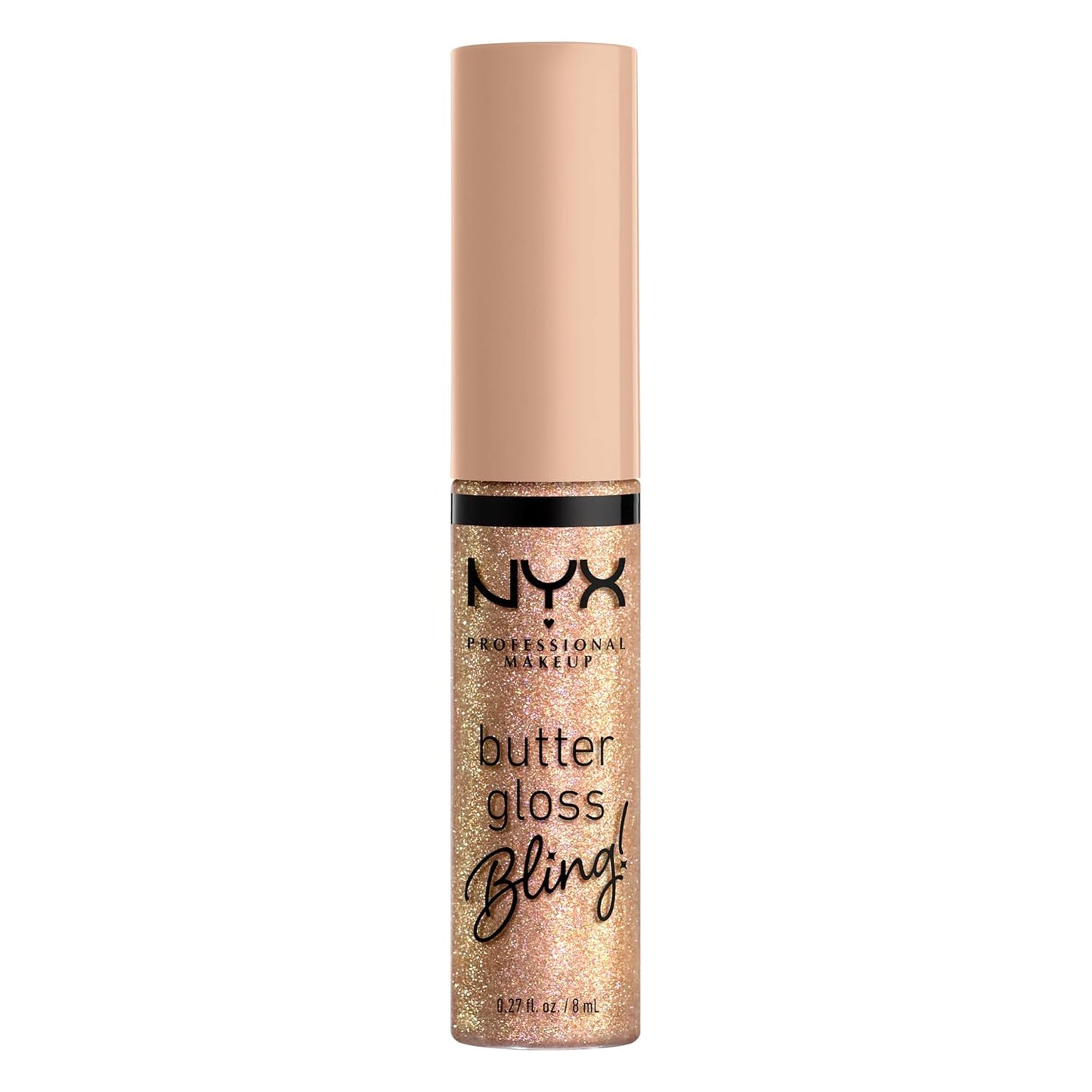 NYX Professional Makeup Butter Gloss Bling – Shiny Non-Sticky Vegan Lip Gloss Makeup, Bring the Bling