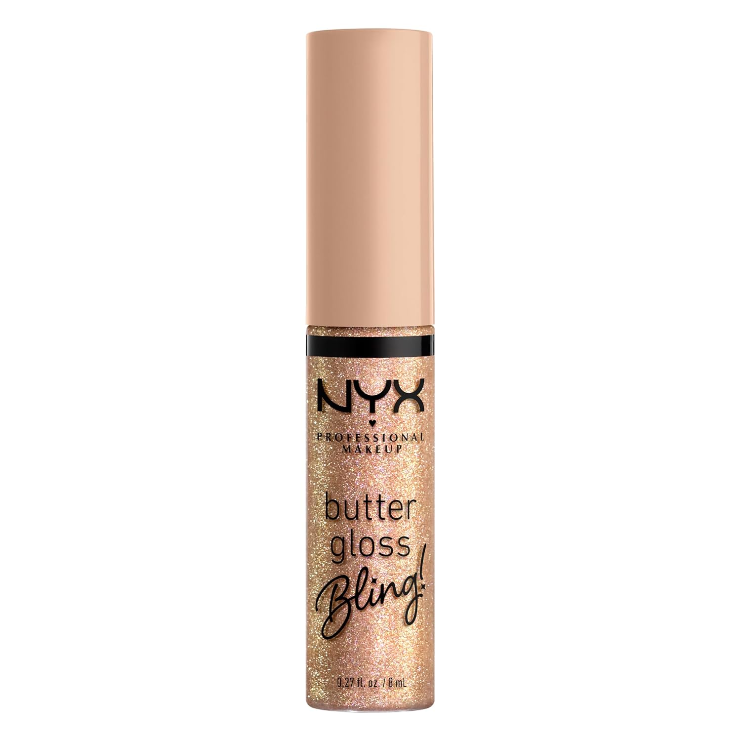 NYX Professional Makeup Butter Gloss Bling – Shiny Non-Sticky Vegan Lip Gloss Makeup, Bring the Bling