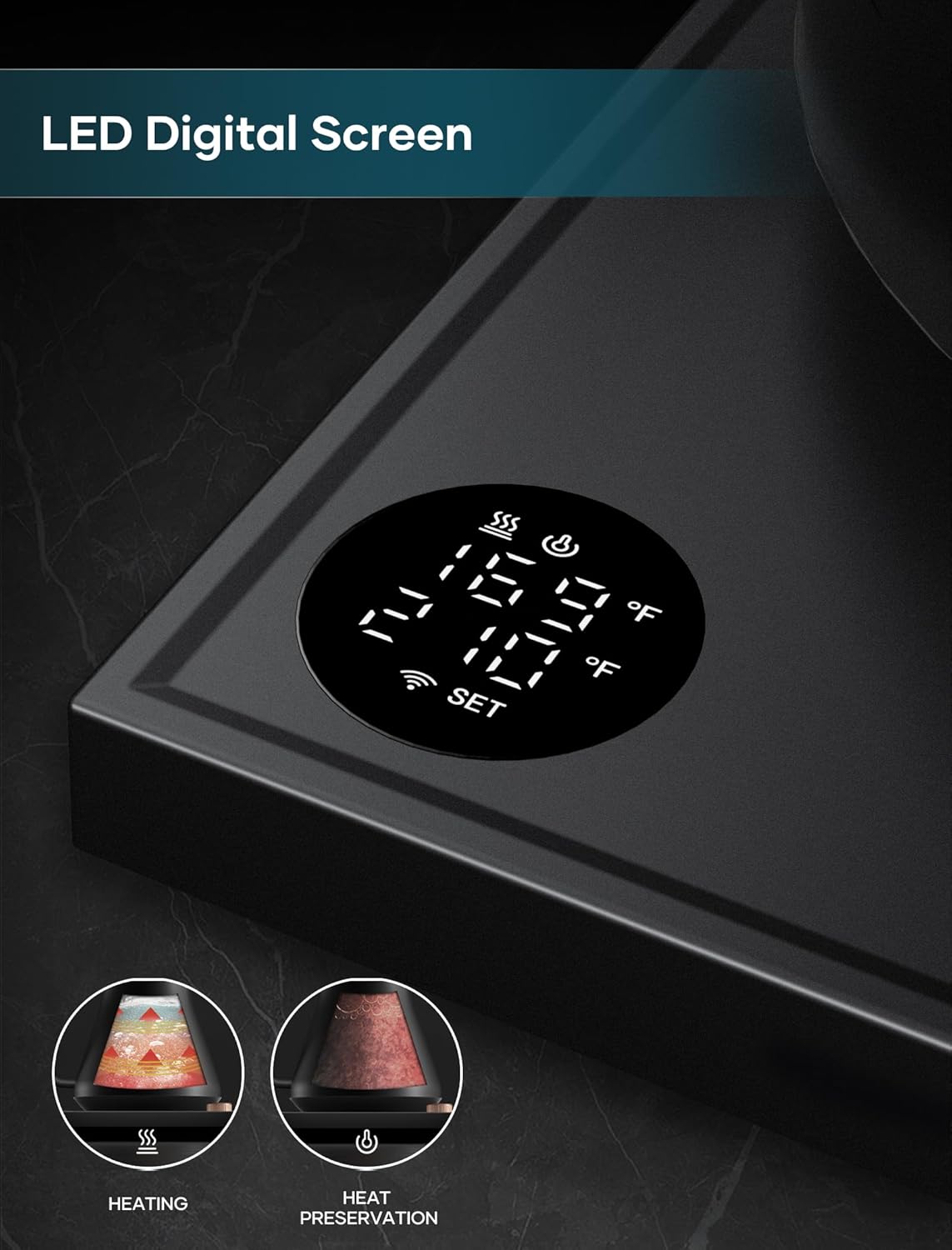 INTASTING Electric Gooseneck Kettle, ±1℉ Precise Temperature Control, Stainless Steel Interior, Fast Heating for Pour Over Coffee, Tea & Boiling Water