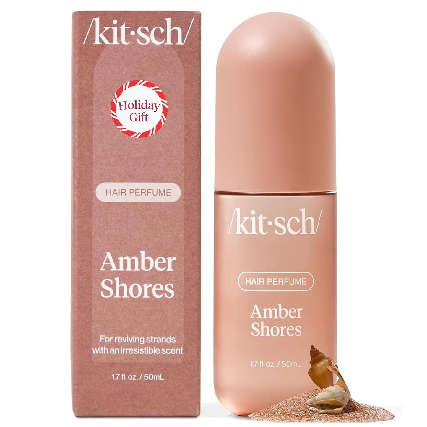 Kitsch Warm Sugar Hair Perfume & Body Mist for Women – Odor-Eliminating Hair Spray with Clean Ingredients, Pink Grapefruit & Vanilla Scent, Refreshes Hair, Body & Pillows, 50 mL