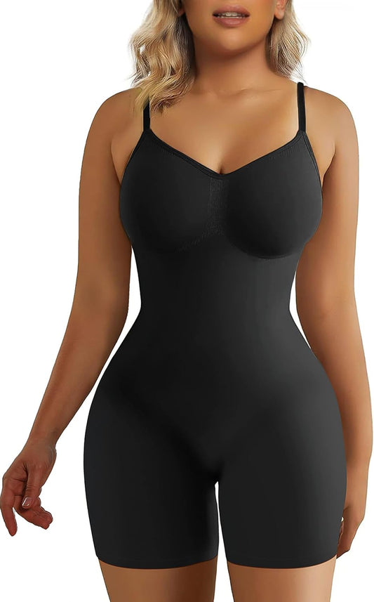 SHAPERX Women’s Seamless Shapewear Bodysuit – Tummy Control Waist-Snatching Body Shaper for a Smooth Sculpted Silhouette