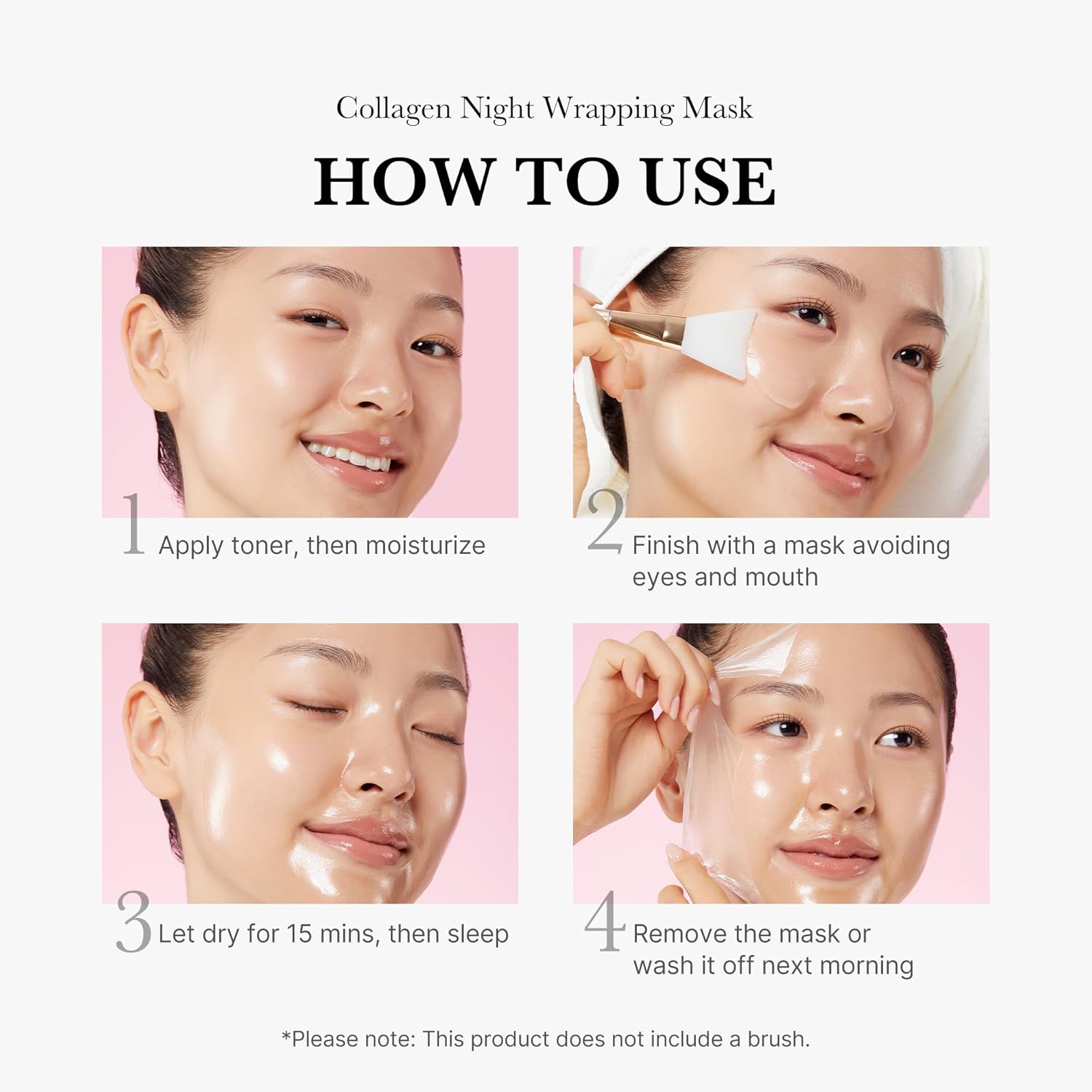 Medicube Collagen Wrapping Overnight Peel-Off Facial Mask – Elasticity & Deep Hydration Care, Reduces Sagging & Dullness, Hydrolyzed Collagen Glow Boost | Korean Skincare, 2.53 fl oz