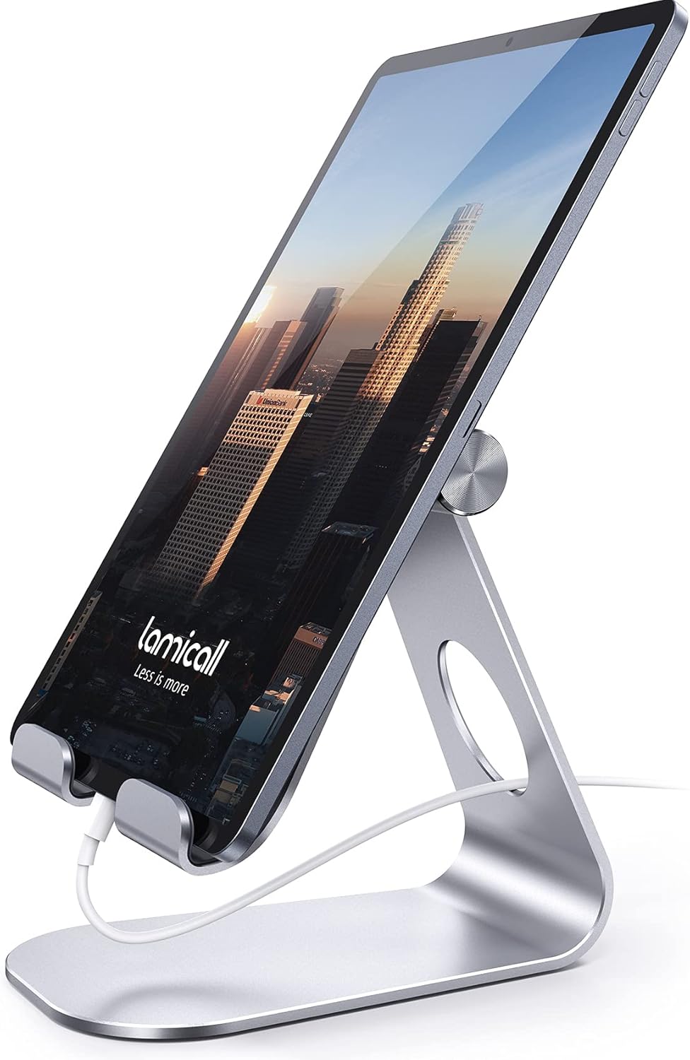 Lamicall Adjustable Tablet Stand - Versatile Desktop Holder for 4-13" Tablets, iPad Pro, Kindle, iPhone 17 Pro Max & Nintendo Switch