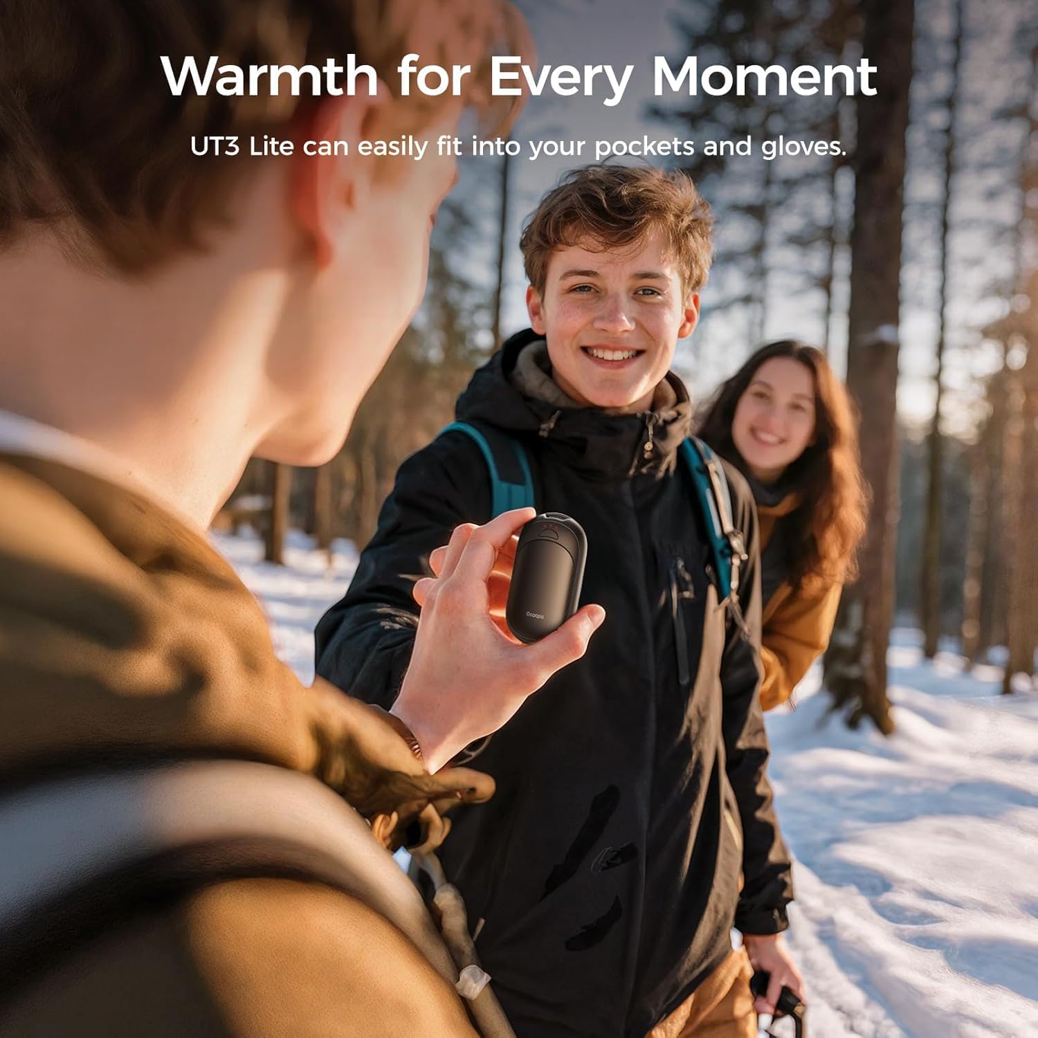 Stay Warm Anywhere with OCOOPA UT3 Lite Magnetic Hand Warmers - Rechargeable 2 Pack, Smart Heating, and Portable Design for Outdoor Adventures and Winter Gifting