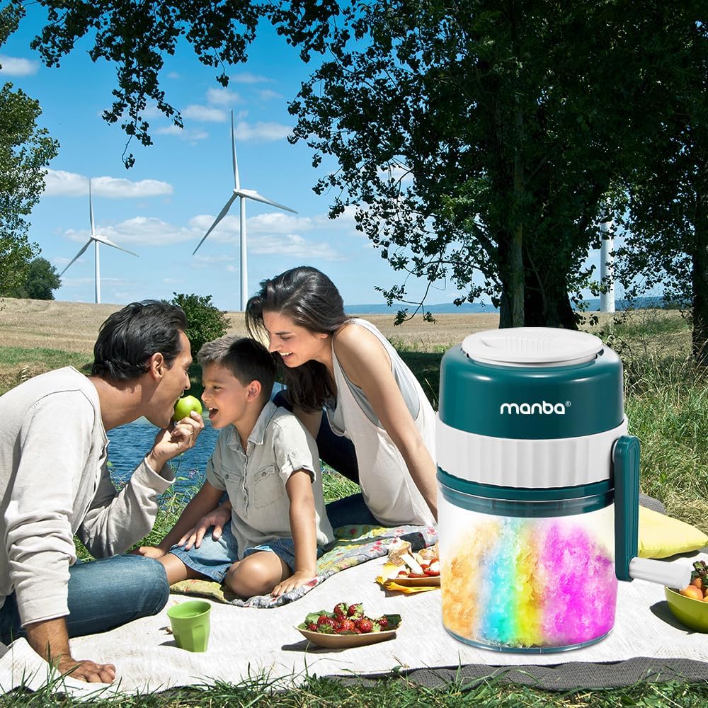 Portable Ice Shaver & Snow Cone Machine – Premium Electric Ice Crusher with Free Ice Cube Trays, BPA-Free Shaved Ice Maker for Home & Parties