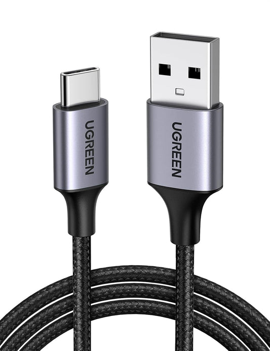 UGREEN USB to USB-C Fast Charging Cable for CarPlay – Braided Type C Cord Compatible with iPad/iPhone 17/16/15, Sumsung Galaxy & Google Pixel