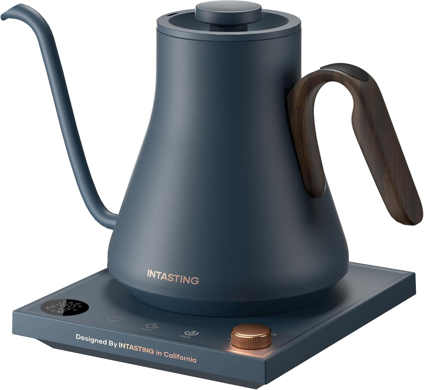 INTASTING Electric Gooseneck Kettle, ±1℉ Precise Temperature Control, Stainless Steel Interior, Fast Heating for Pour Over Coffee, Tea & Boiling Water