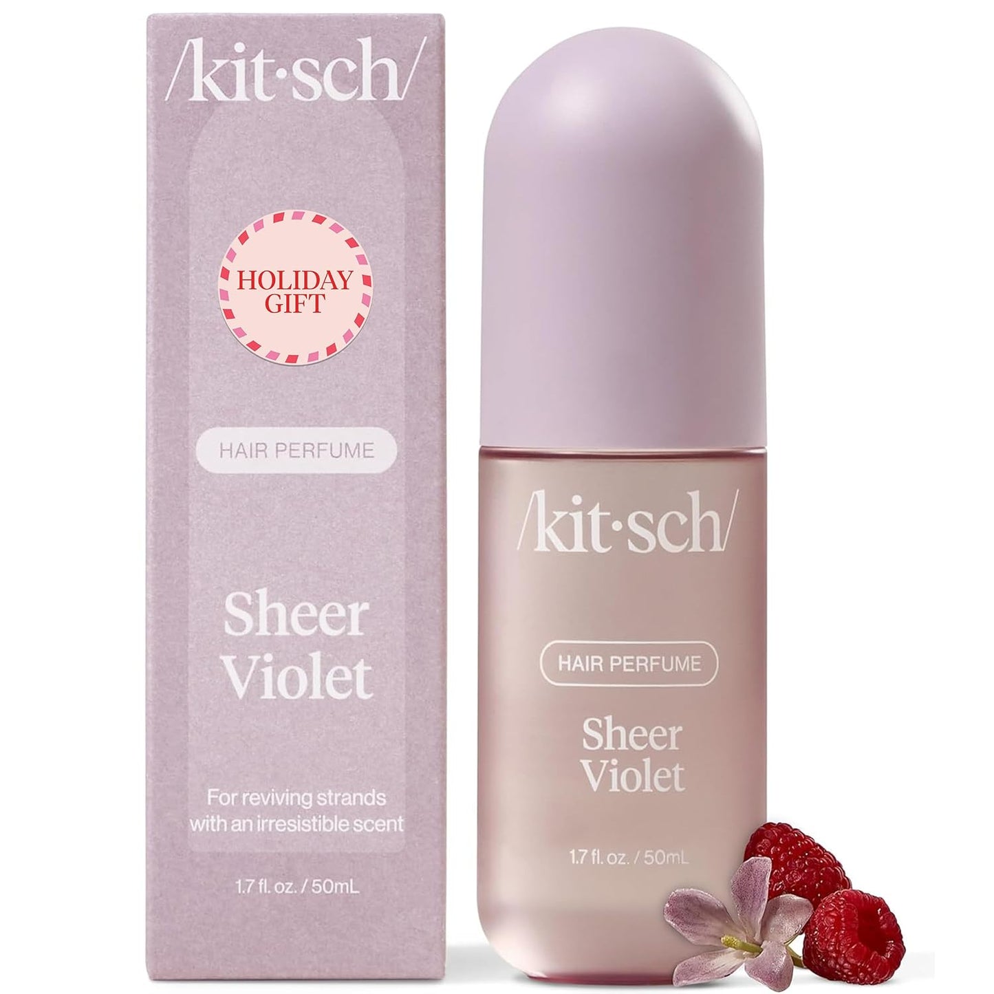 Kitsch Warm Sugar Hair Perfume & Body Mist for Women – Odor-Eliminating Hair Spray with Clean Ingredients, Pink Grapefruit & Vanilla Scent, Refreshes Hair, Body & Pillows, 50 mL