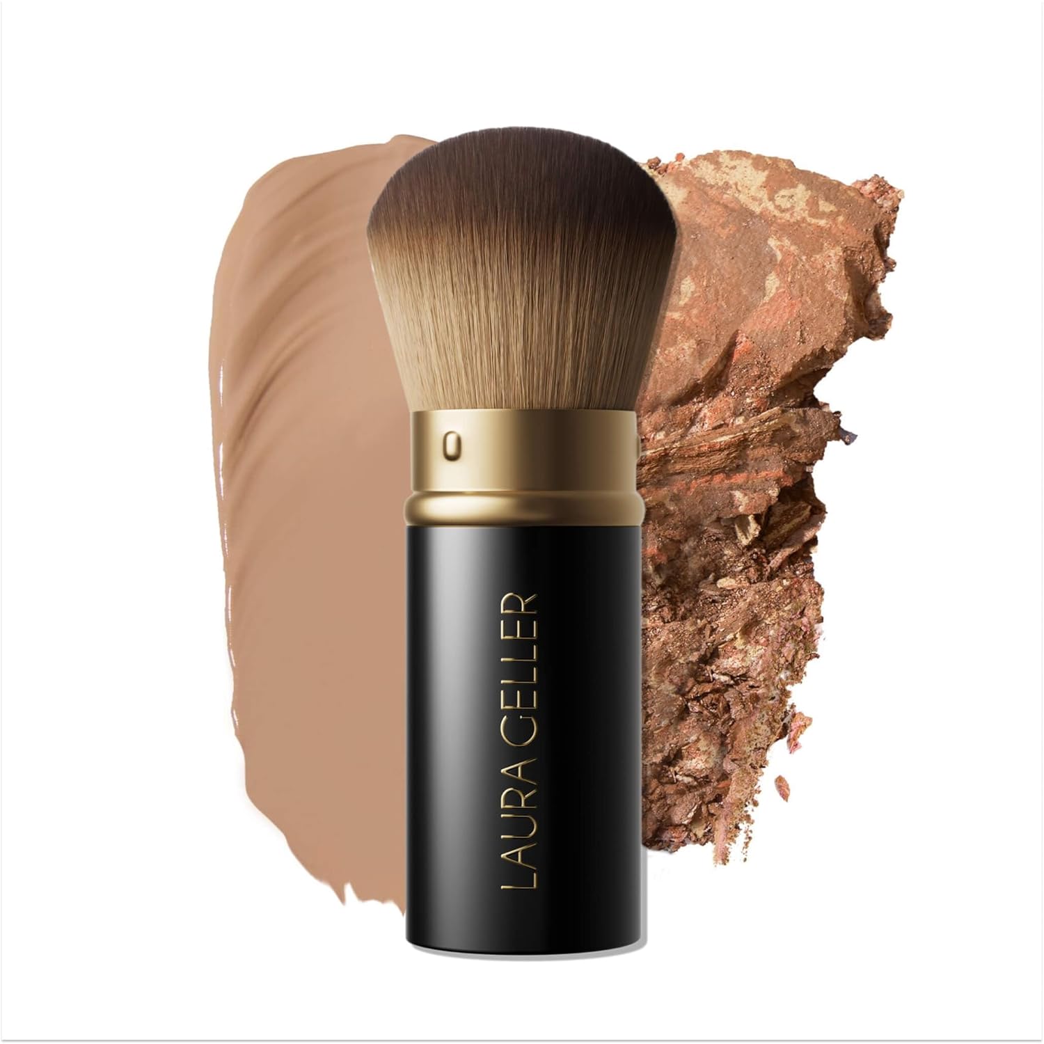LAURA GELLER NEW YORK 01 Retractable Airbrush Kabuki Brush – Professional Makeup Brush, Cruelty-Free