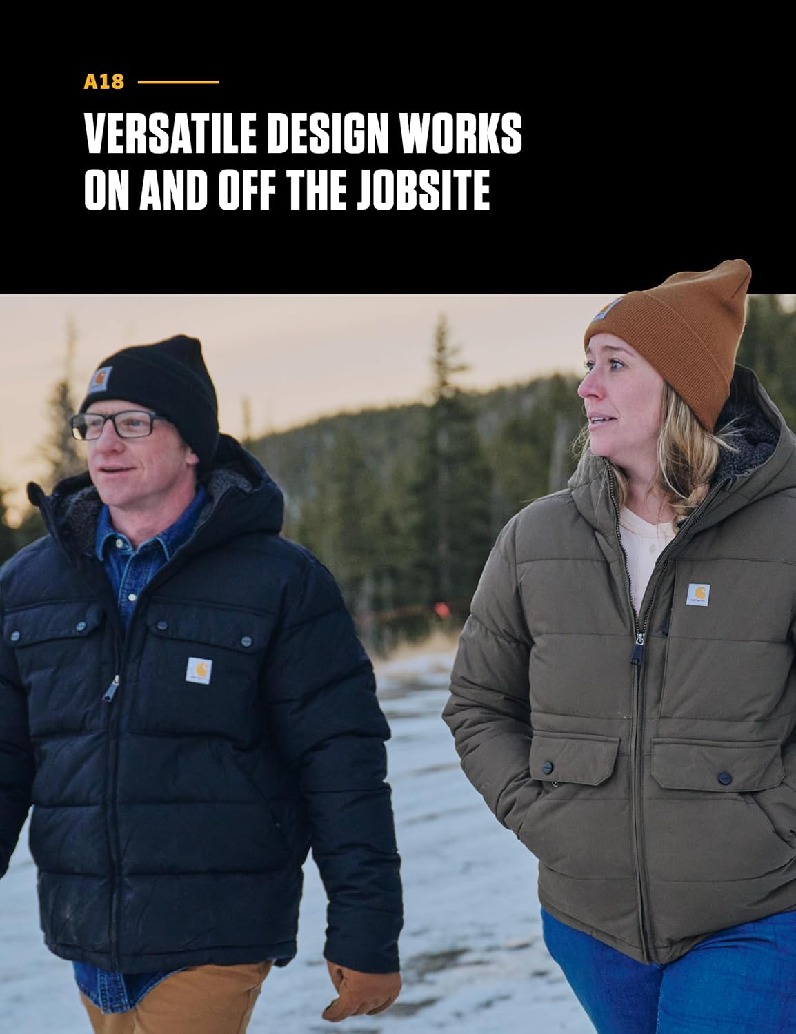 Carhartt Men’s Knit Cuffed Beanie – Warm Stretch Winter Hat for Work & Casual Wear
