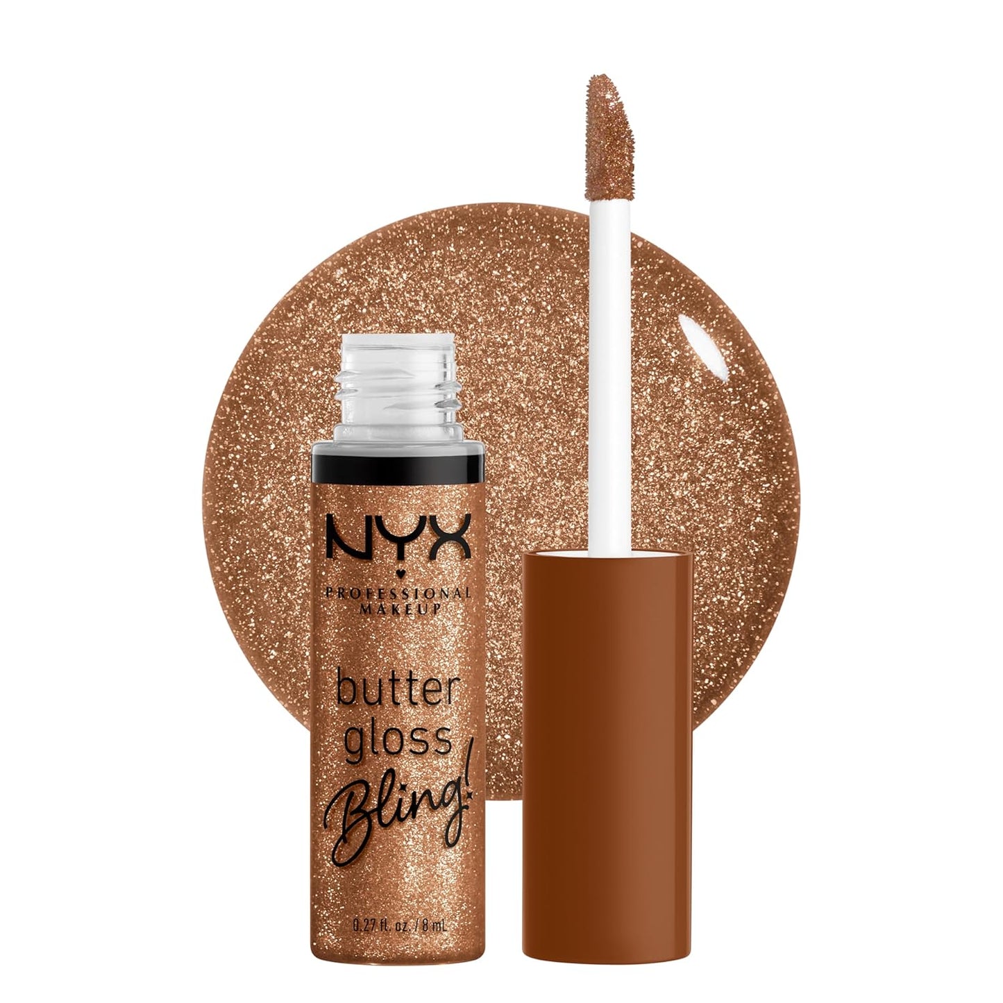 NYX Professional Makeup Butter Gloss Bling – Shiny Non-Sticky Vegan Lip Gloss Makeup, Bring the Bling