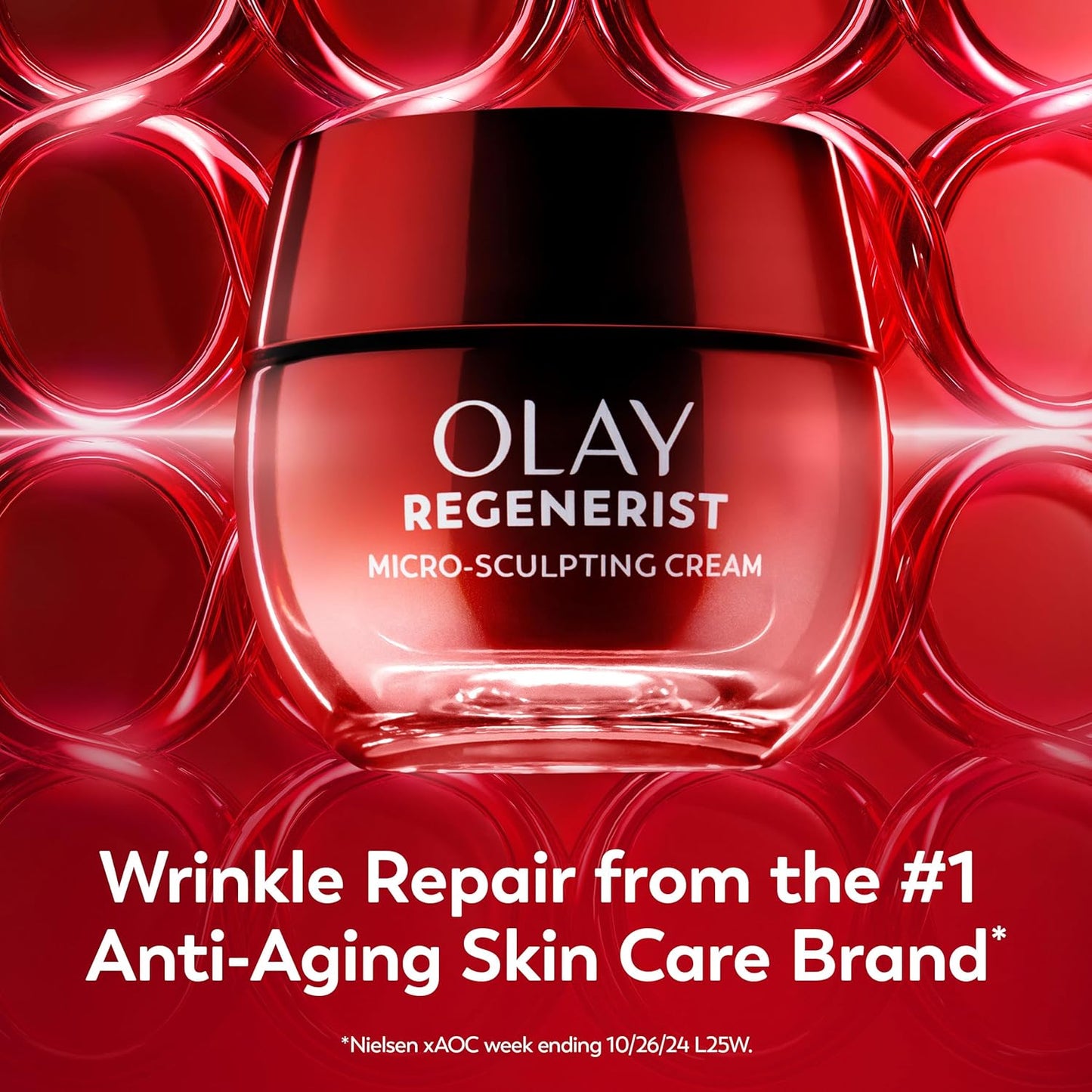Olay Regenerist Micro-Sculpting Cream – Triple Collagen Anti-Aging Face Moisturizer with Peptides, Hyaluronic Acid & Niacinamide, Fragrance-Free