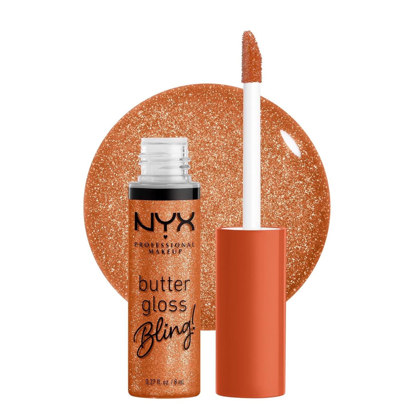 NYX Professional Makeup Butter Gloss Bling – Shiny Non-Sticky Vegan Lip Gloss Makeup, Bring the Bling